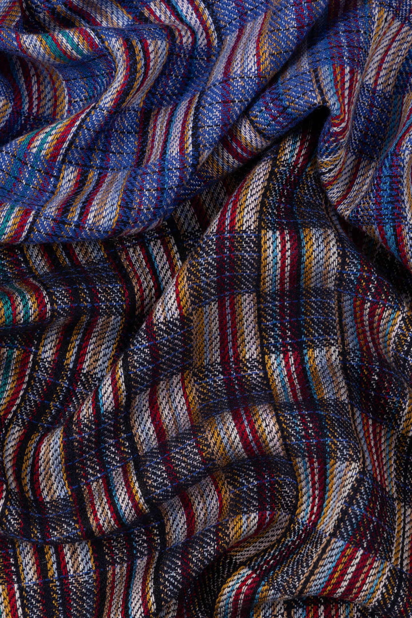 SCARF WEAVE SIGNATURE NAVY 8