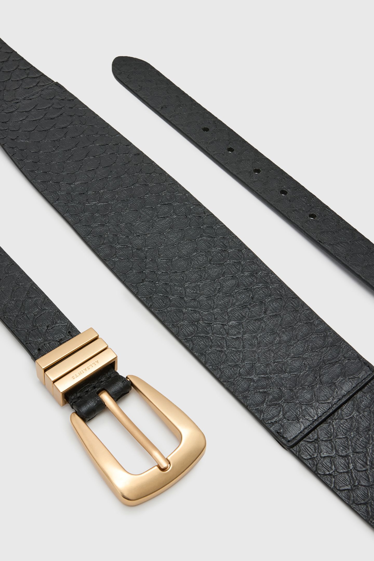 HARPER ALCOR BELT BLACK/WARM BRASS 4