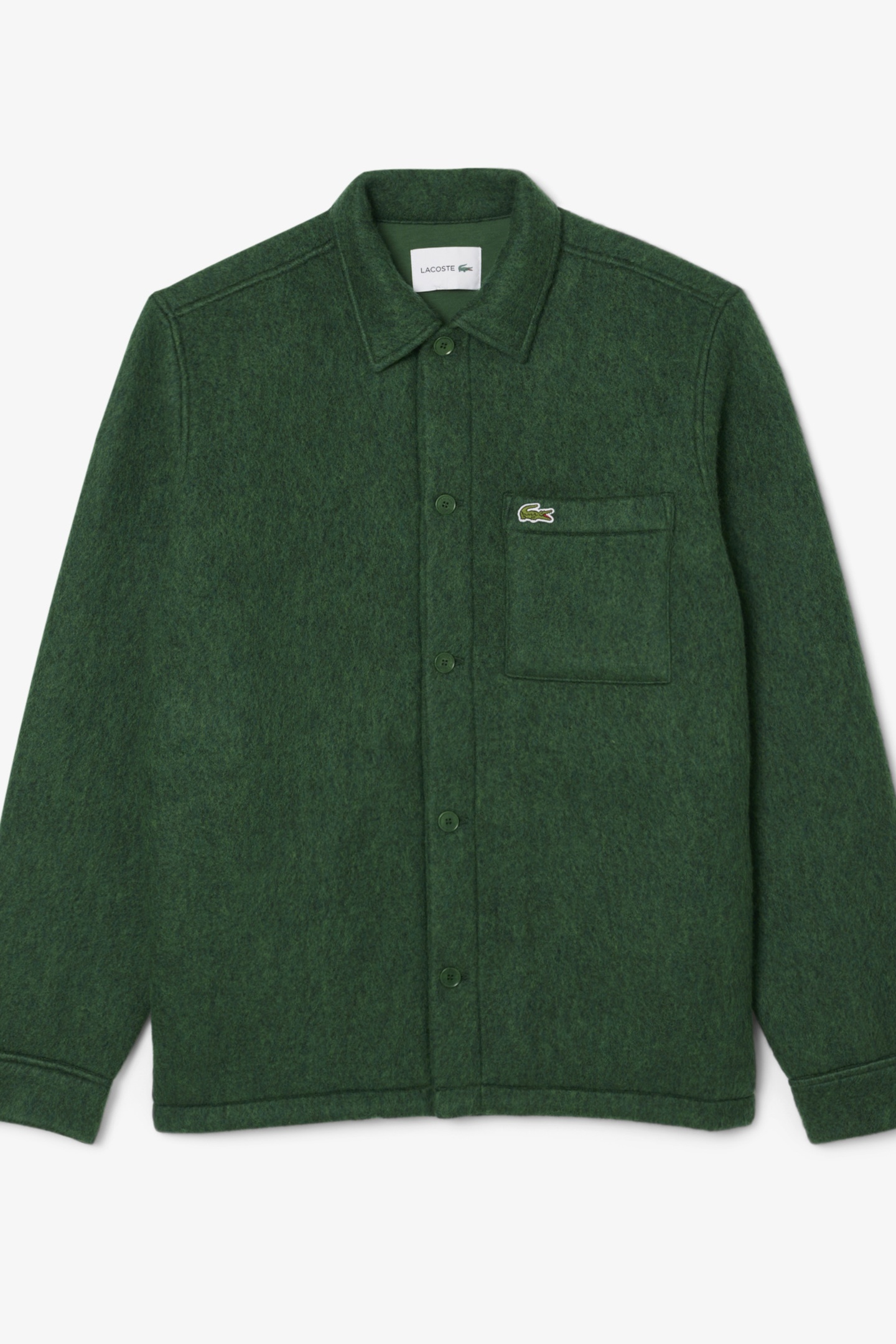 LONG SLEEVE WOVEN SHIRT GREEN 4