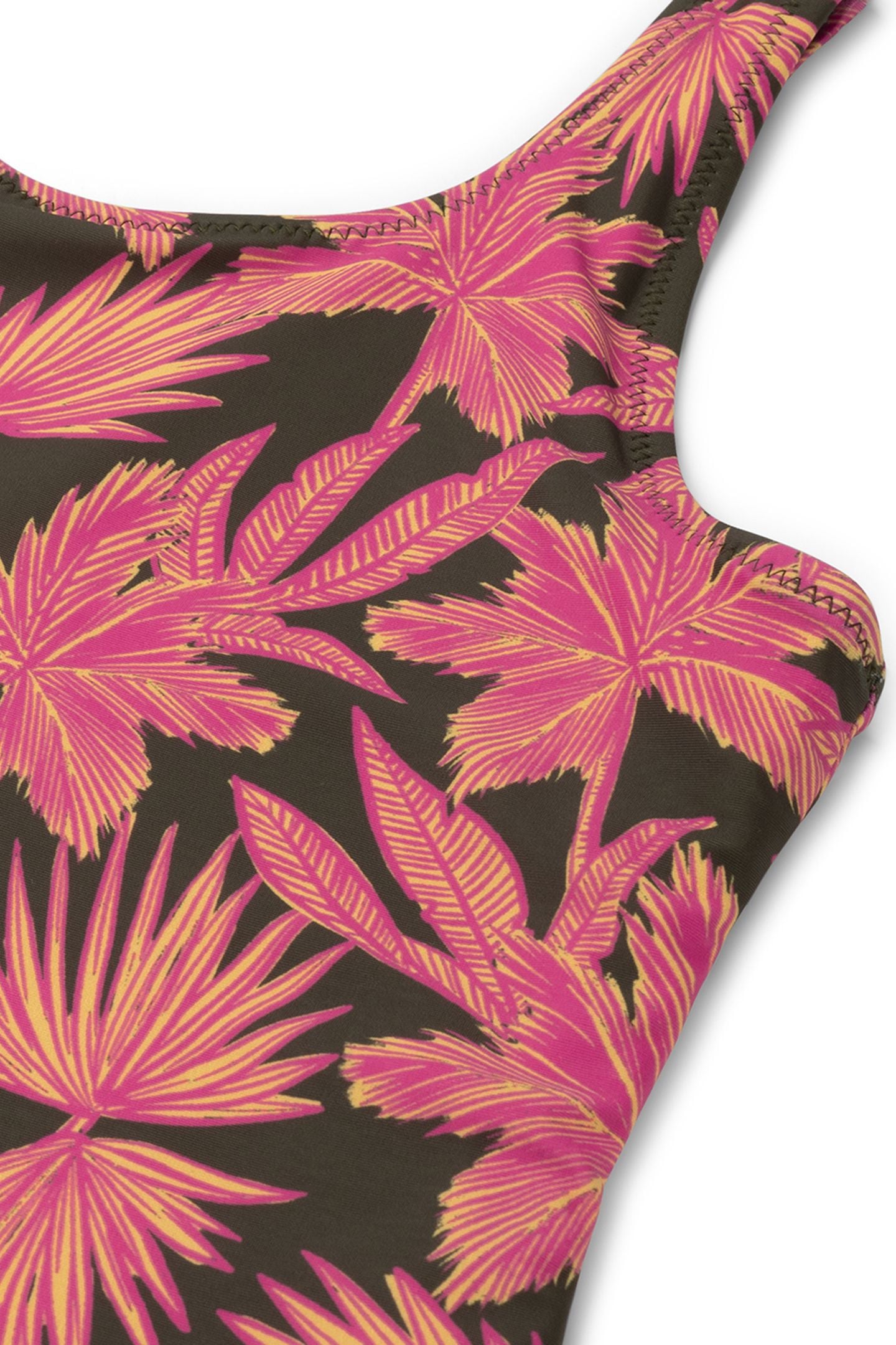 GIRLS RUBIN REVERSIBLE SWIMSUIT FOREST GREEN MIX 6