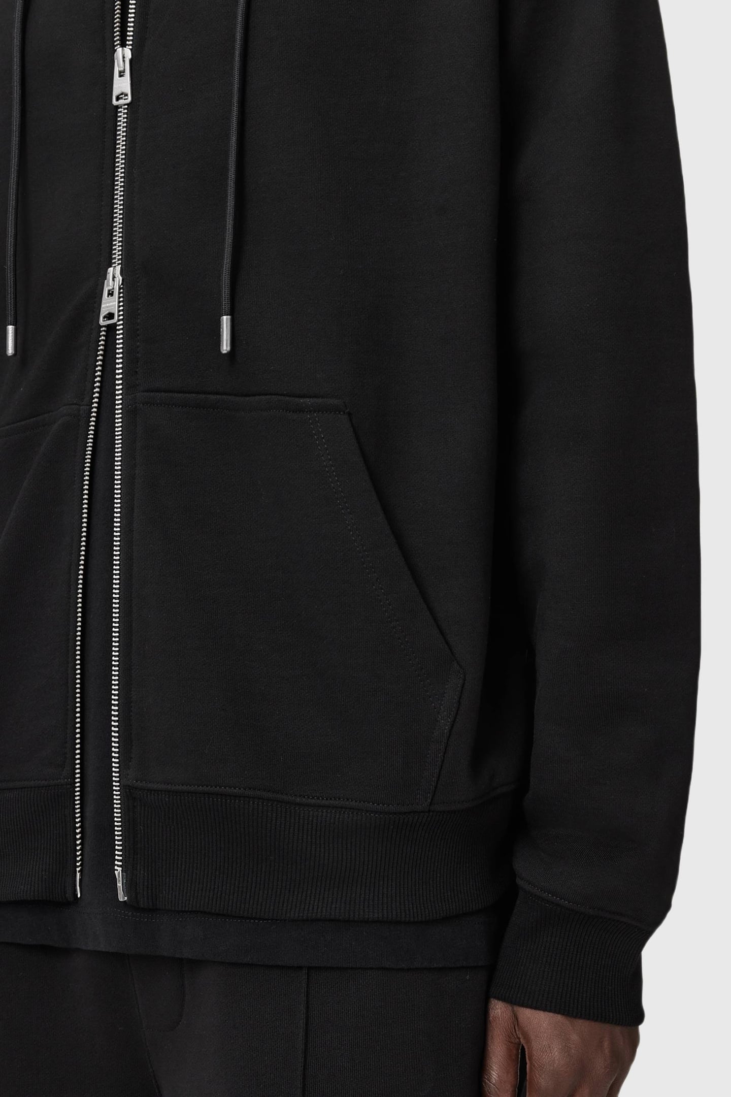 MILO ZIP HOODY JET BLACK 9