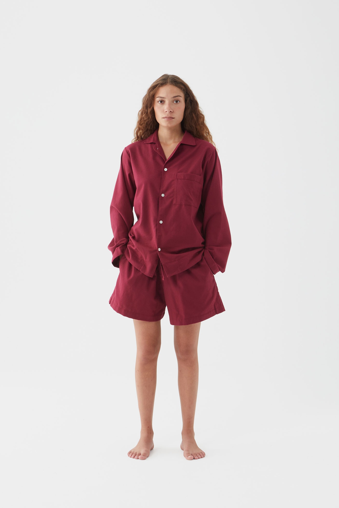 UNISEX FLANNEL, PYJAMAS SHORTS BEYOND RED 6