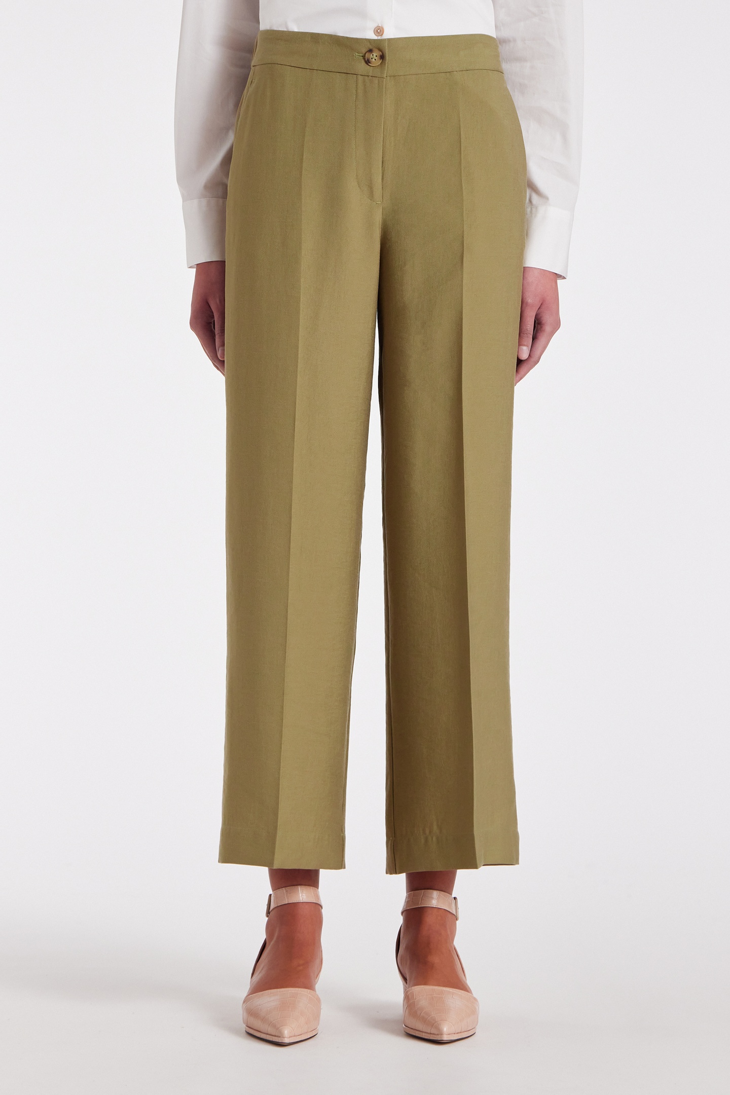 TROUSERS LT GREYISH GREEN 2