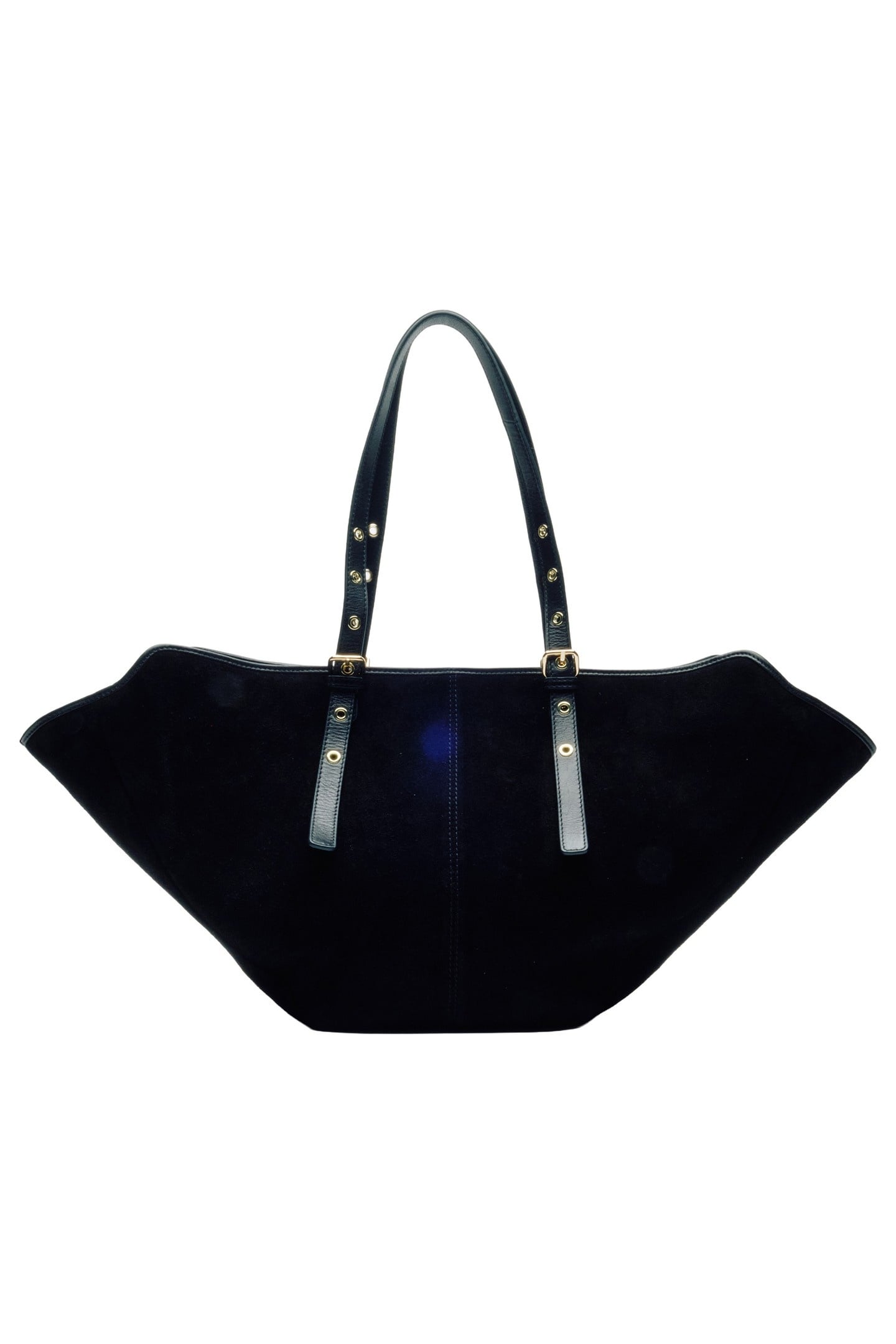 NORA SUEDE BLACK W. GOLD 2