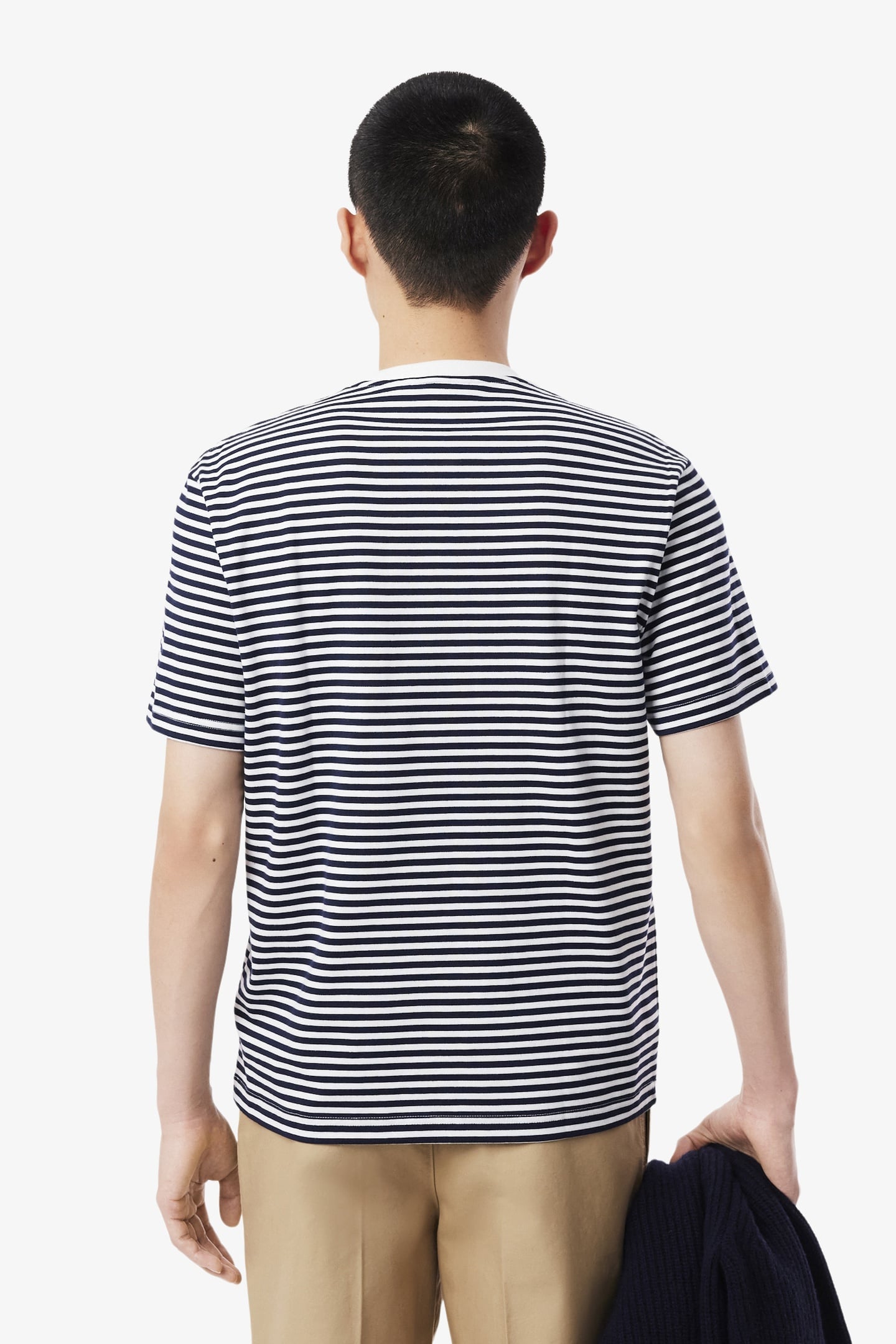 TEE-SHIRT WHITE/NAVY BLUE 6