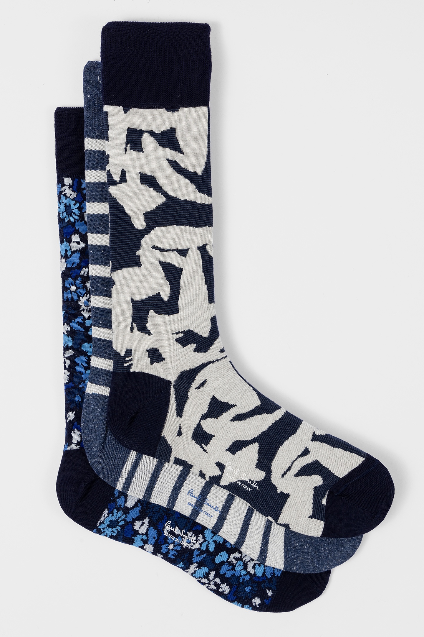 SOCK 3 PACK NAVY MIX NAVY 1