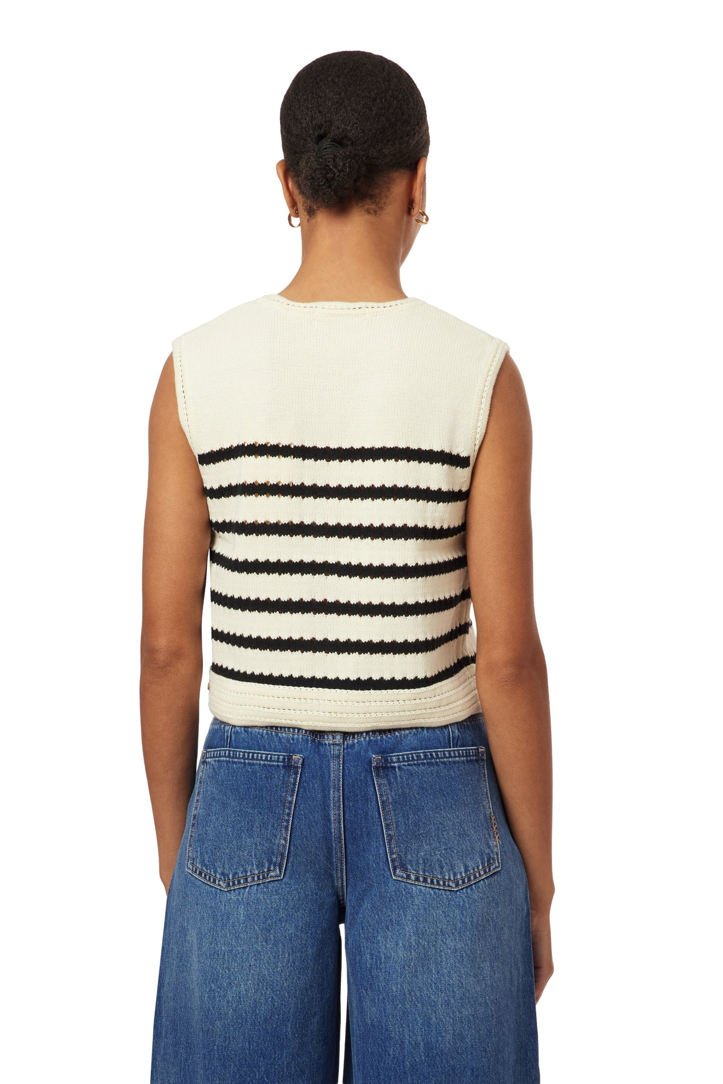 CREW NECK VEST SUGAR SWIZZLE / BLACK NIGHT 3