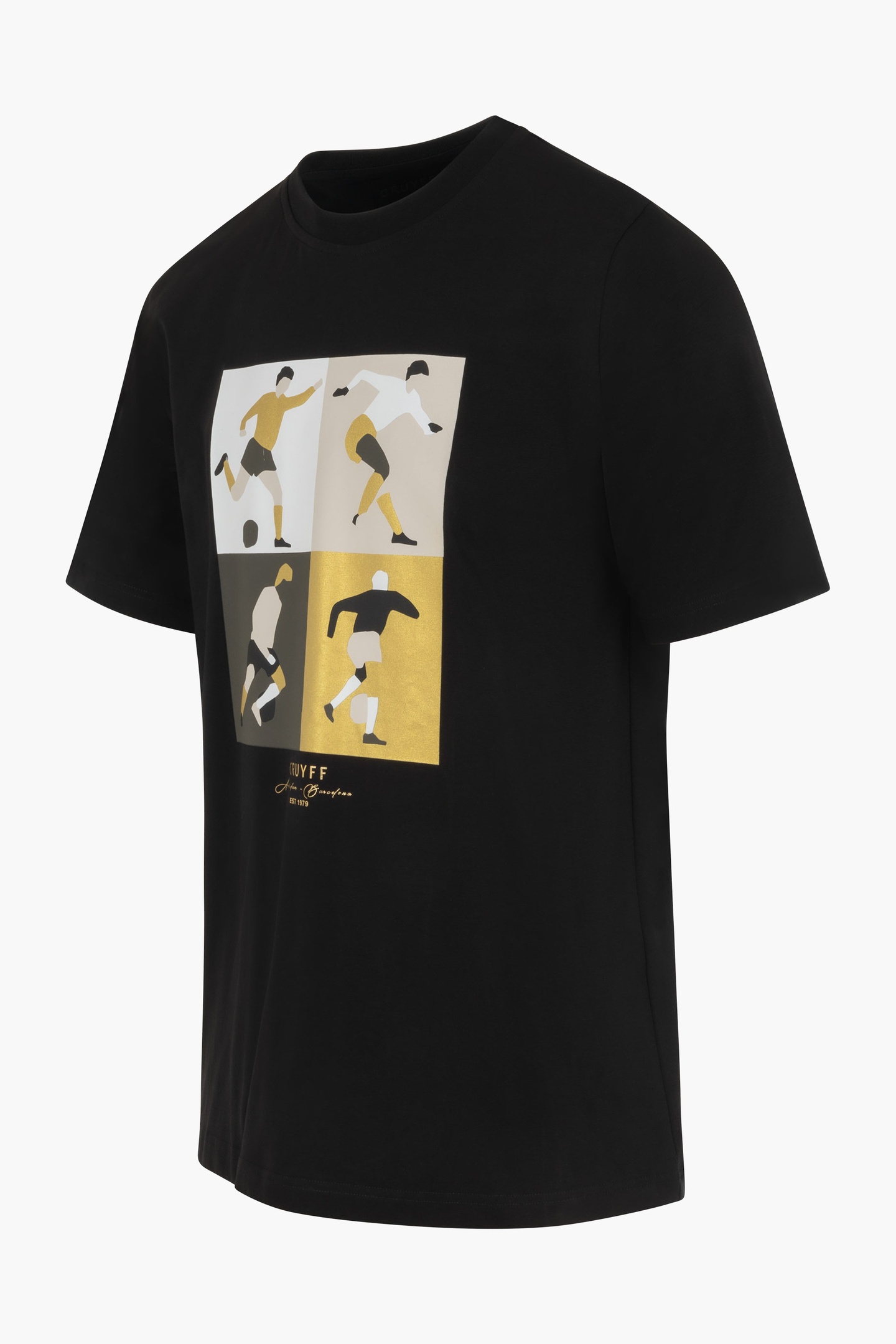 CRUYFF TURN TEE BLACK/GOLD 3