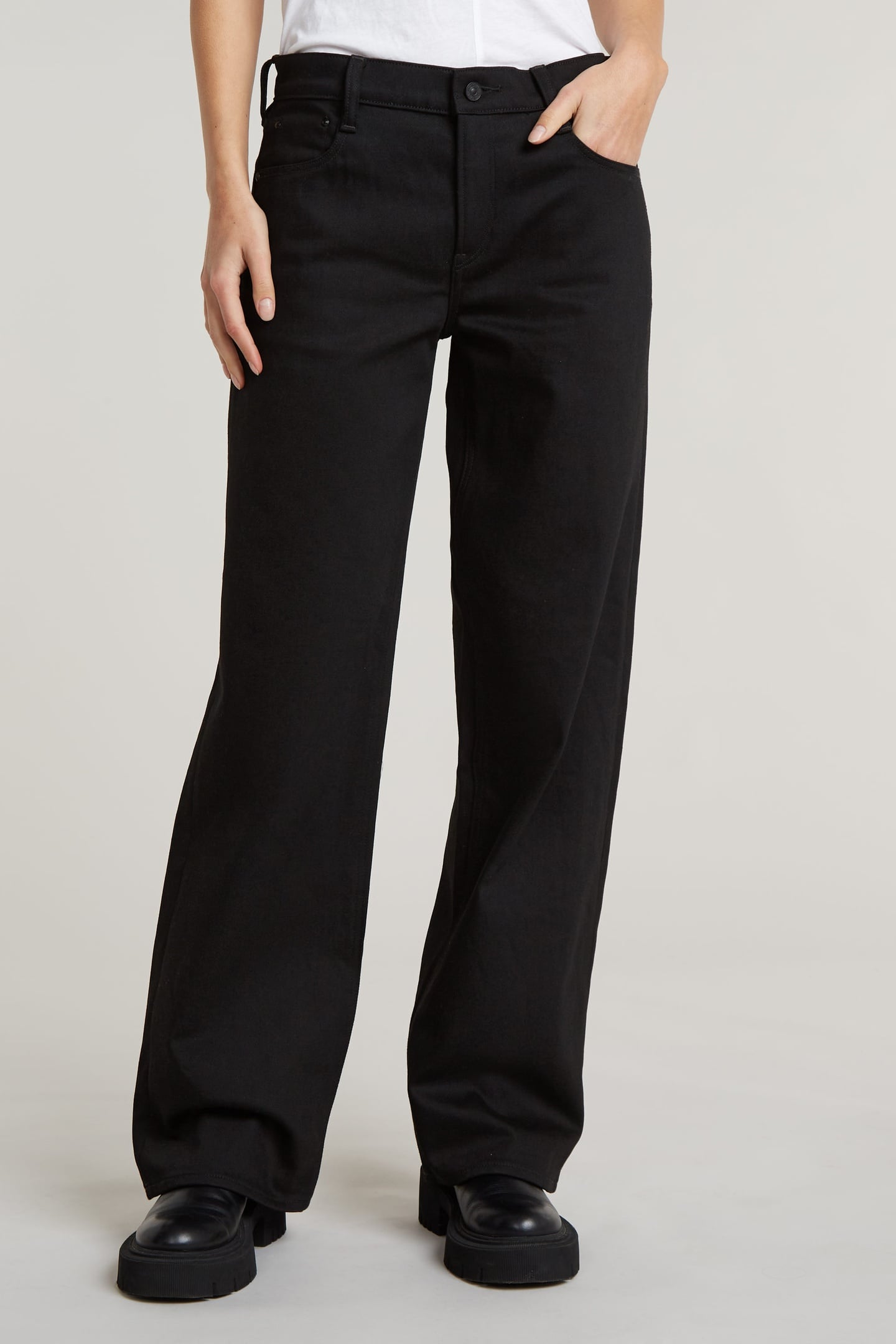 JUDEE LOOSE JEANS PITCH BLACK 2