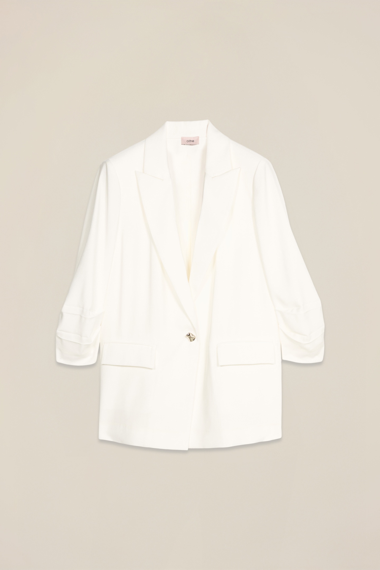 FLUID UNSTRUCTURED JACKET WHITE 3
