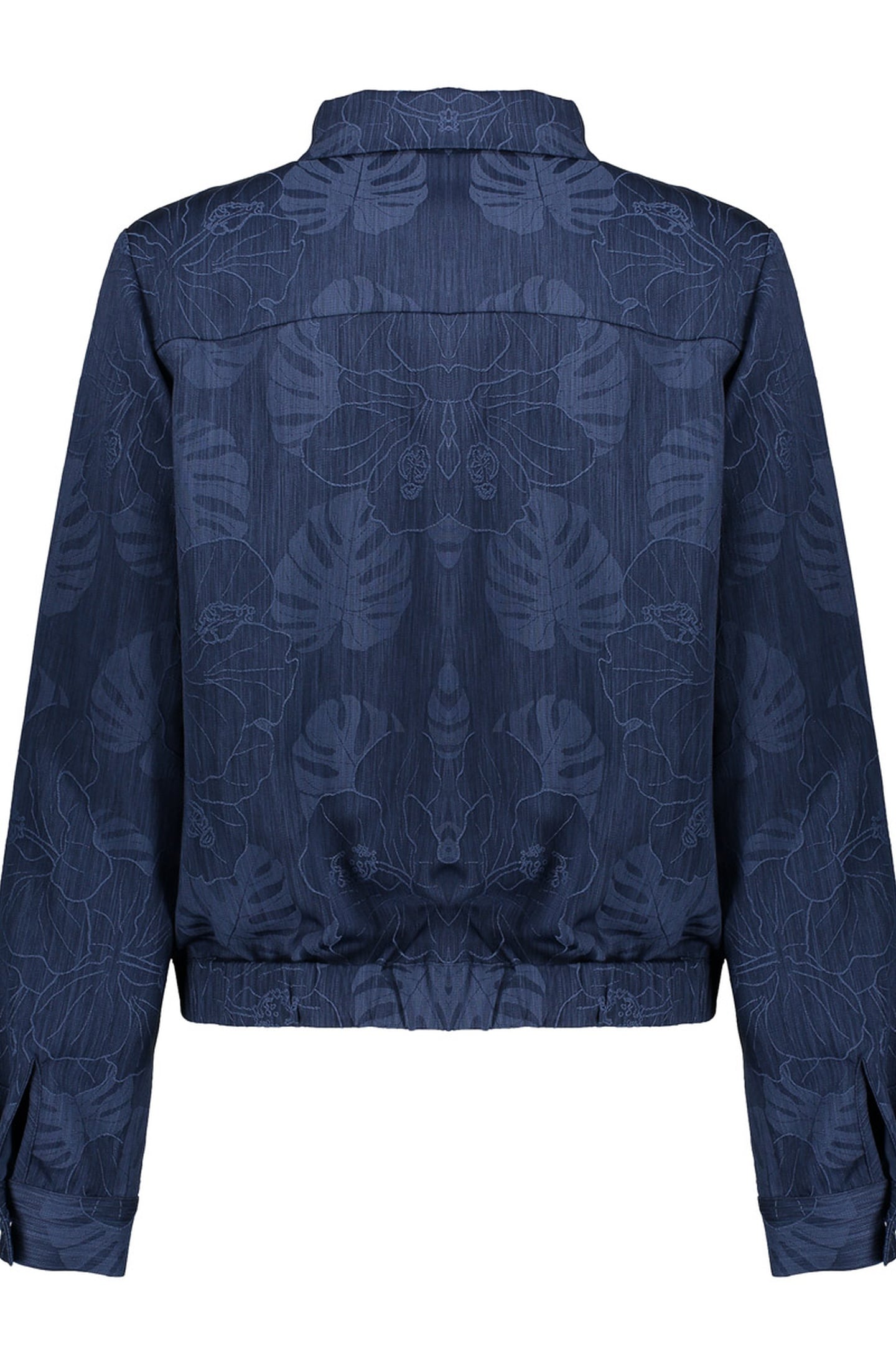 JACKET DENIM FLOWERS BLUE 2