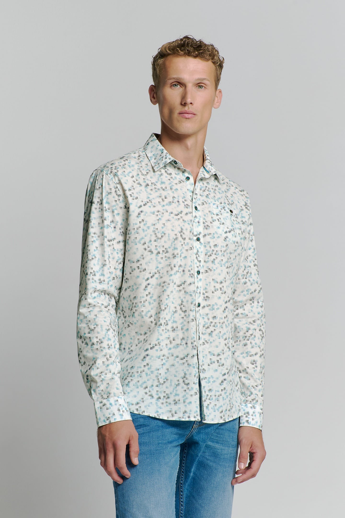 SHIRT STRETCH ALLOVER PRINTED ICE 1