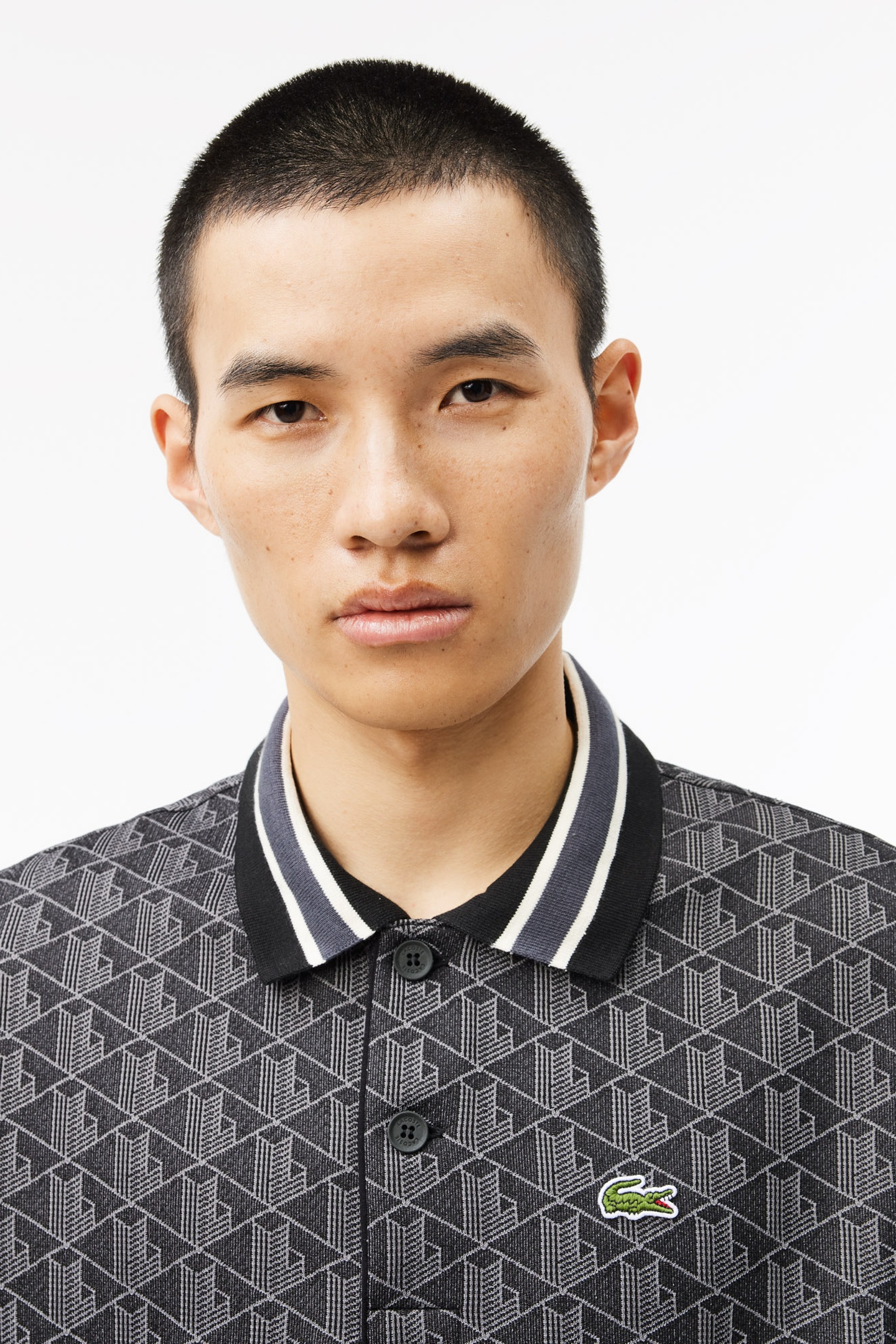 SHORT SLEEVE POLO BLACK/GRAPHITE 5