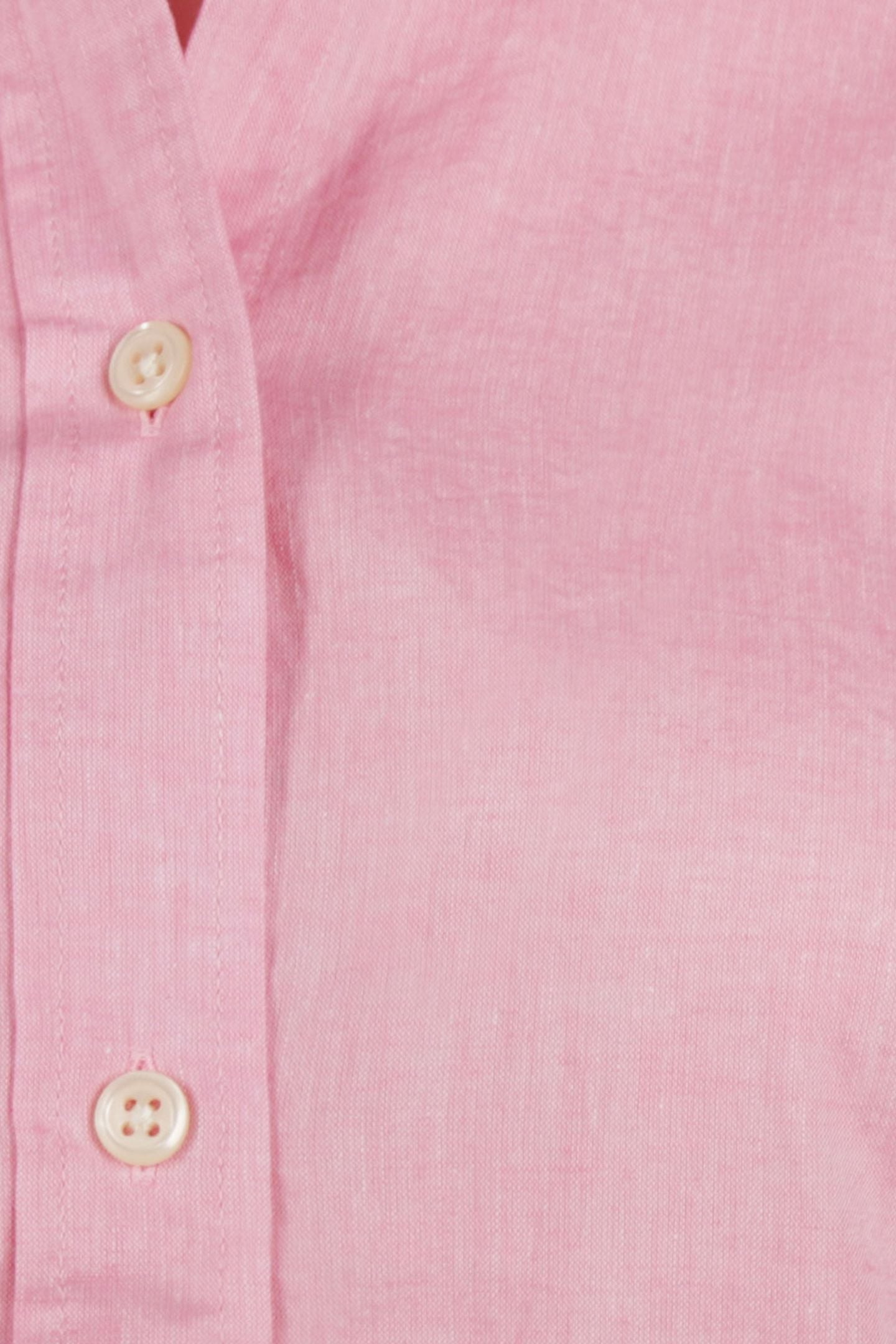 SOLID LINEN BLEND SHIRT LIGHT PINK 7