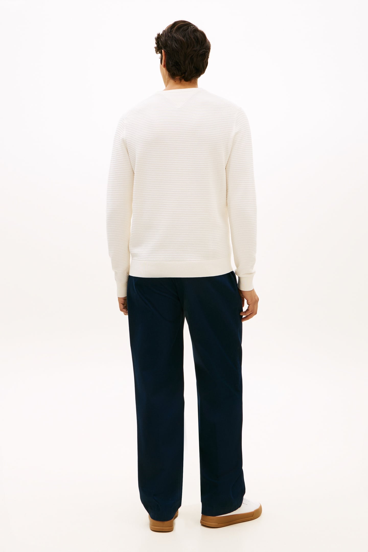 SEASONAL STRUCTURE CREWNECK IVORY PETAL 4