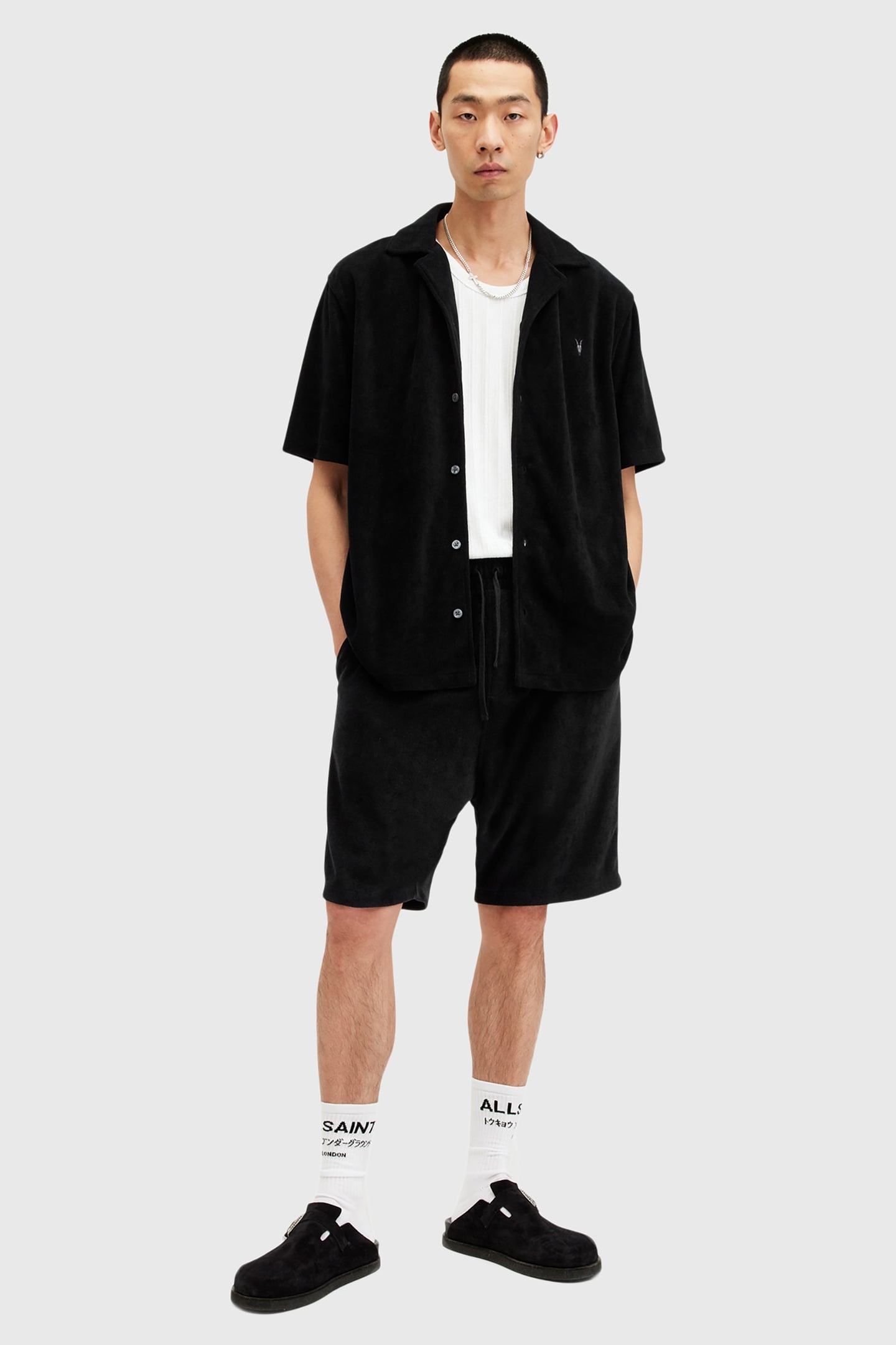 FELIX SWEATSHORT JET BLACK 1