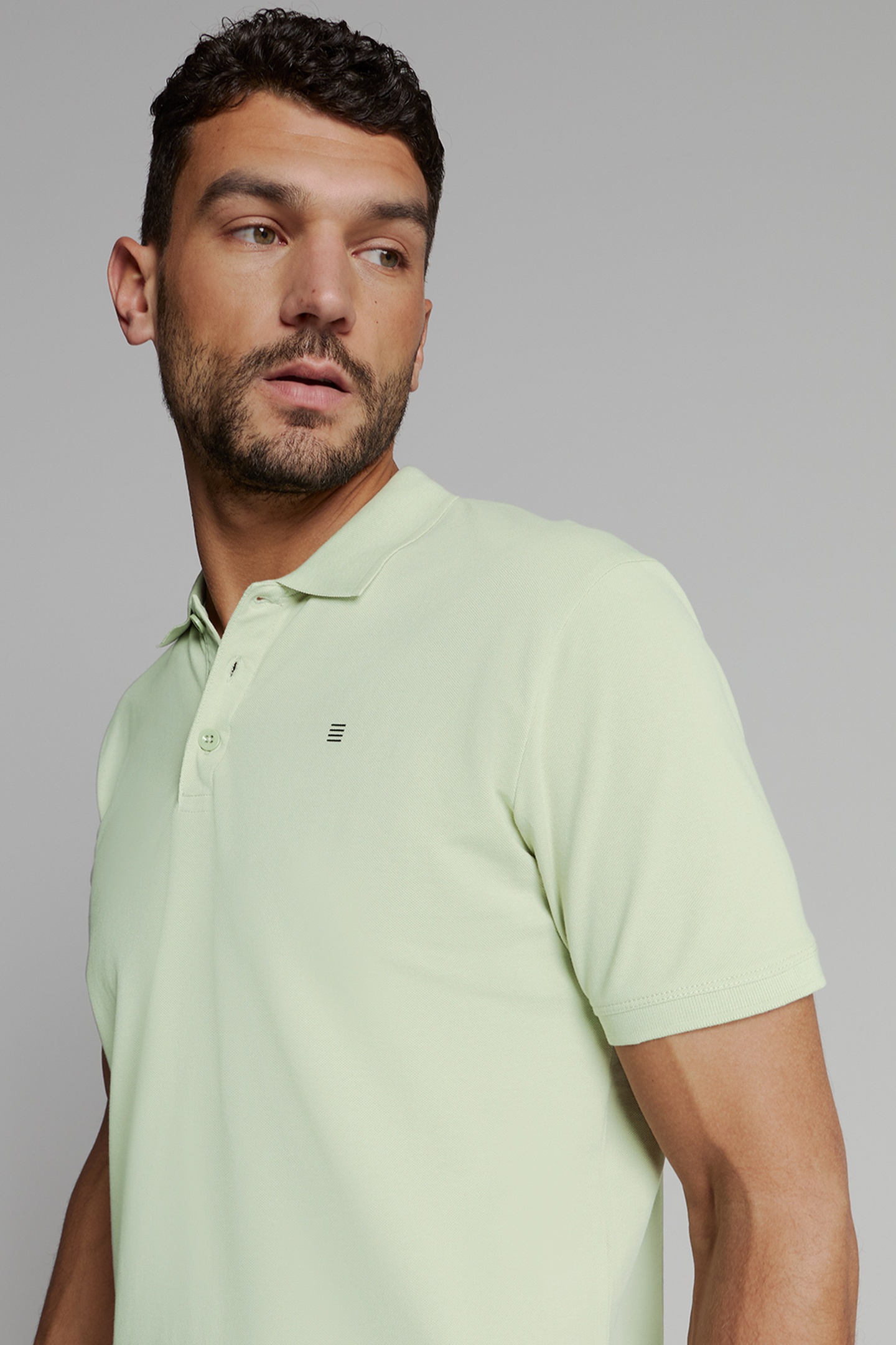 POLO PIQUE SOLID STRETCH MINT 3