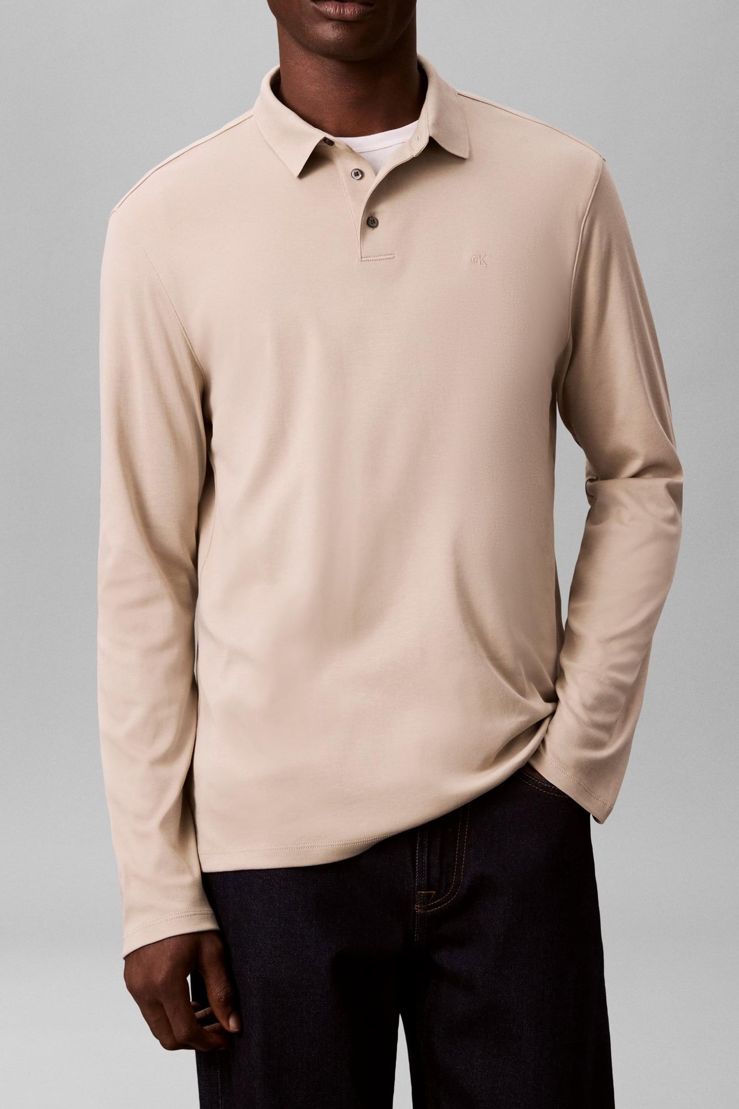 LS SUPIMA COTTON POLO ANCIENT MARBLE 2