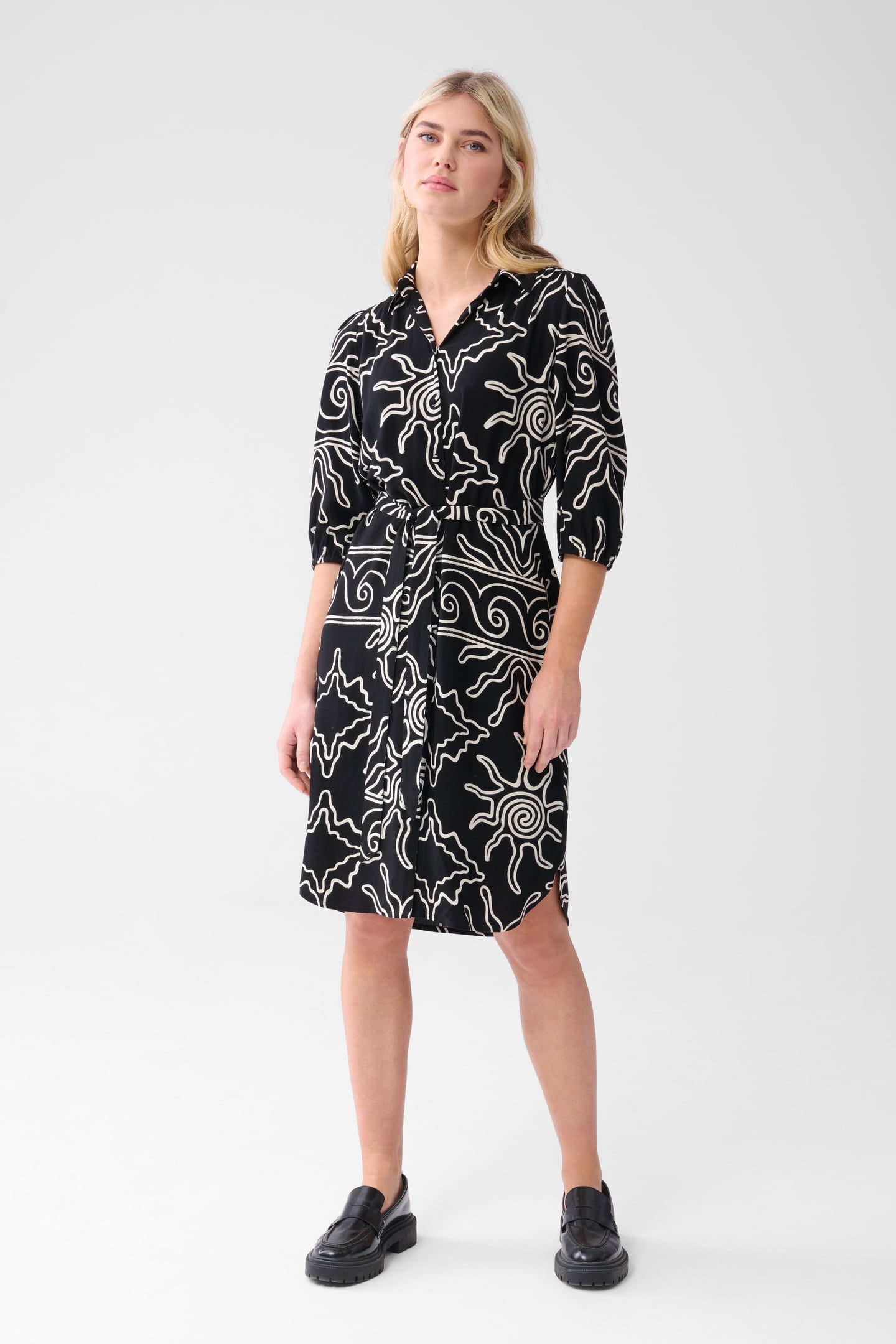 LA-SBTENDER SHORT DRESS BLACK/WHITE 1