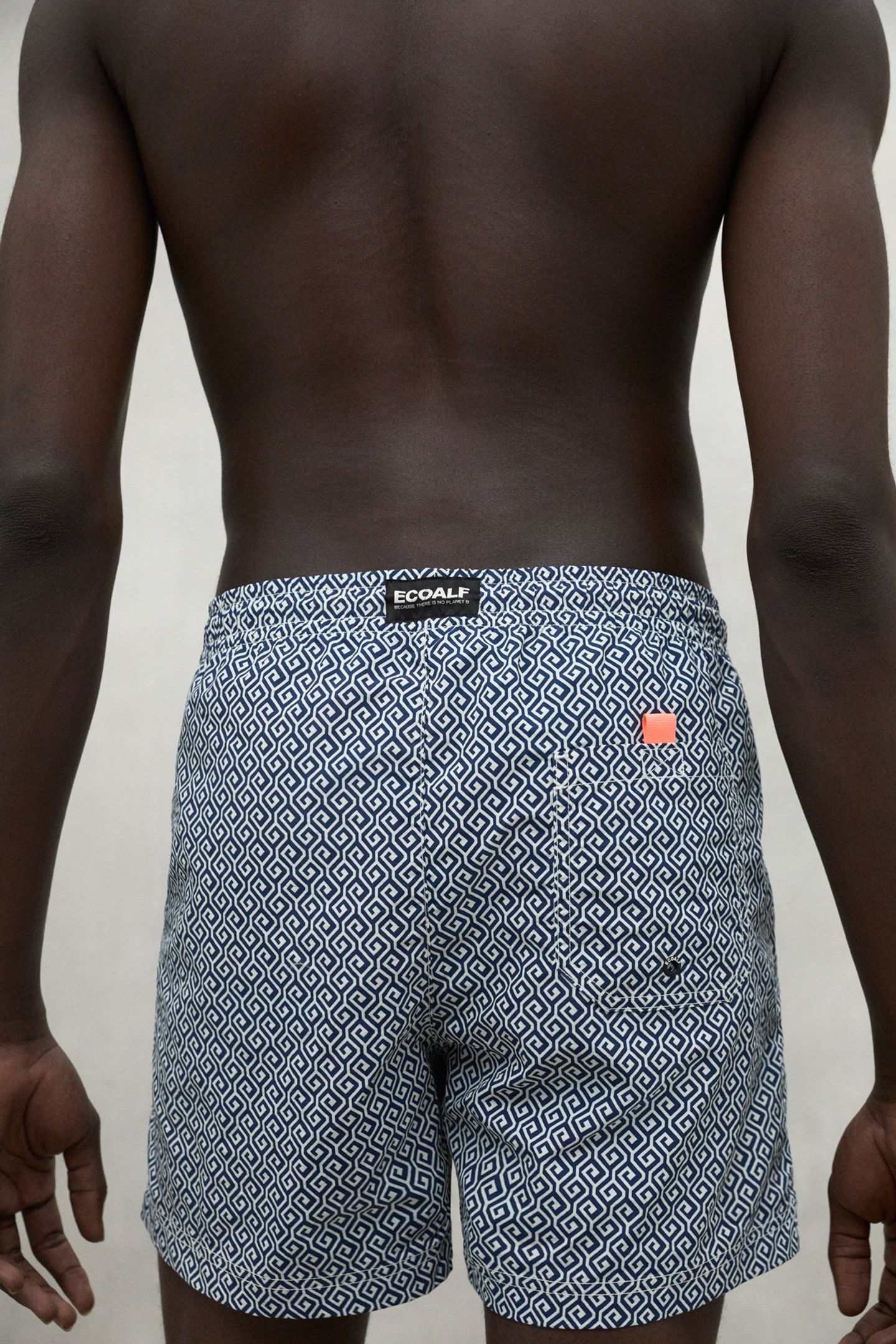 BEQUIAALF SWIMSUIT BLUE GEOMETRIC PRINT 4