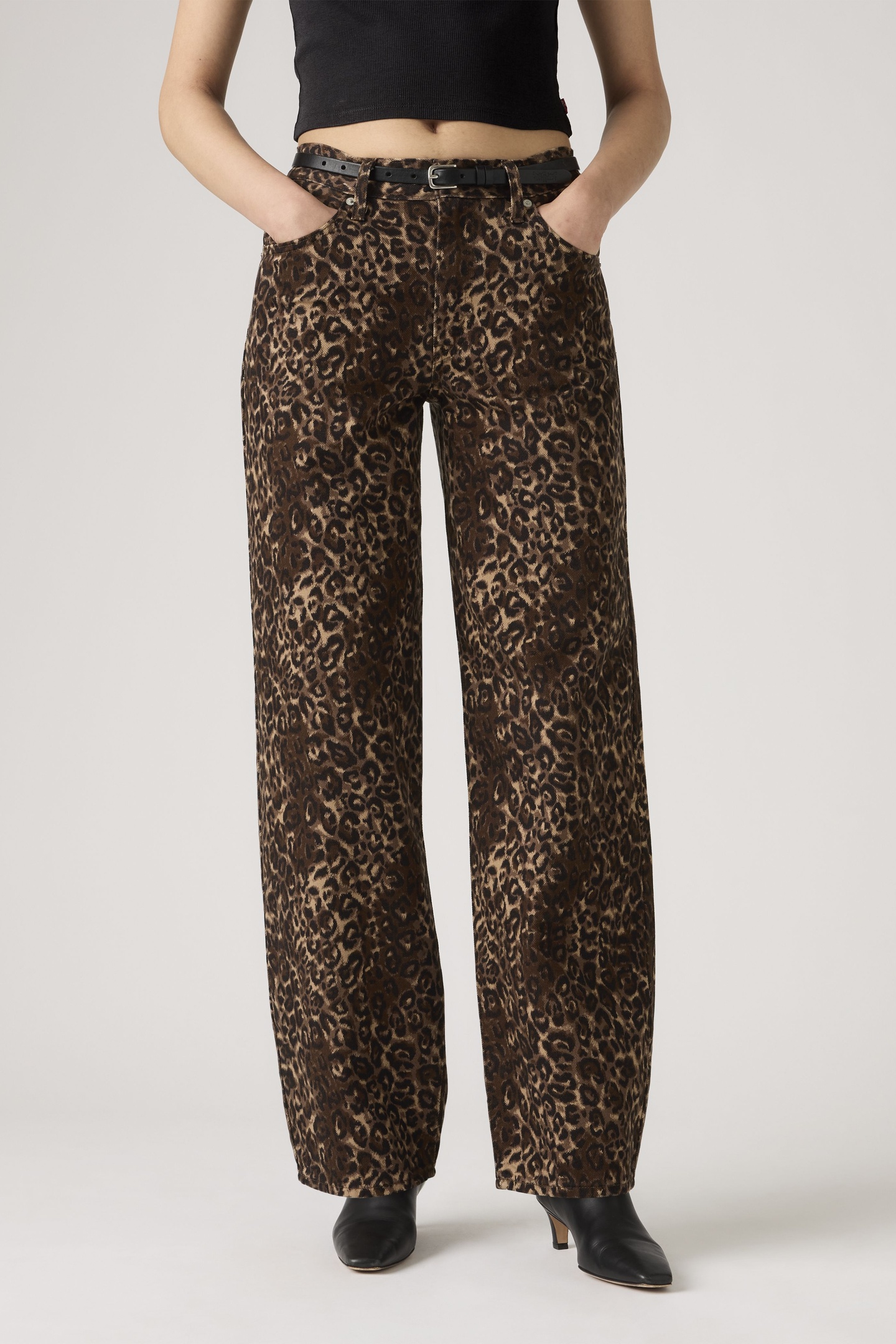 BAGGY DAD LIGHTWEIGHT JEANS BROWN 1