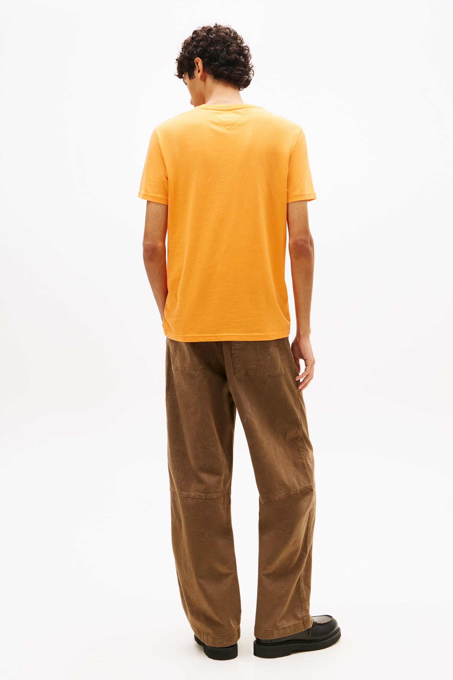 HEATHERED XSLIM JASPER SHIRT LUSH ORANGE 2