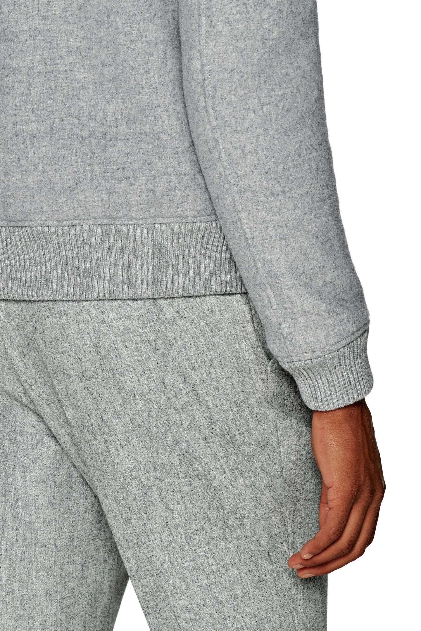 SHEARLING BOMBER-LT GREY LIGHT GREY 6