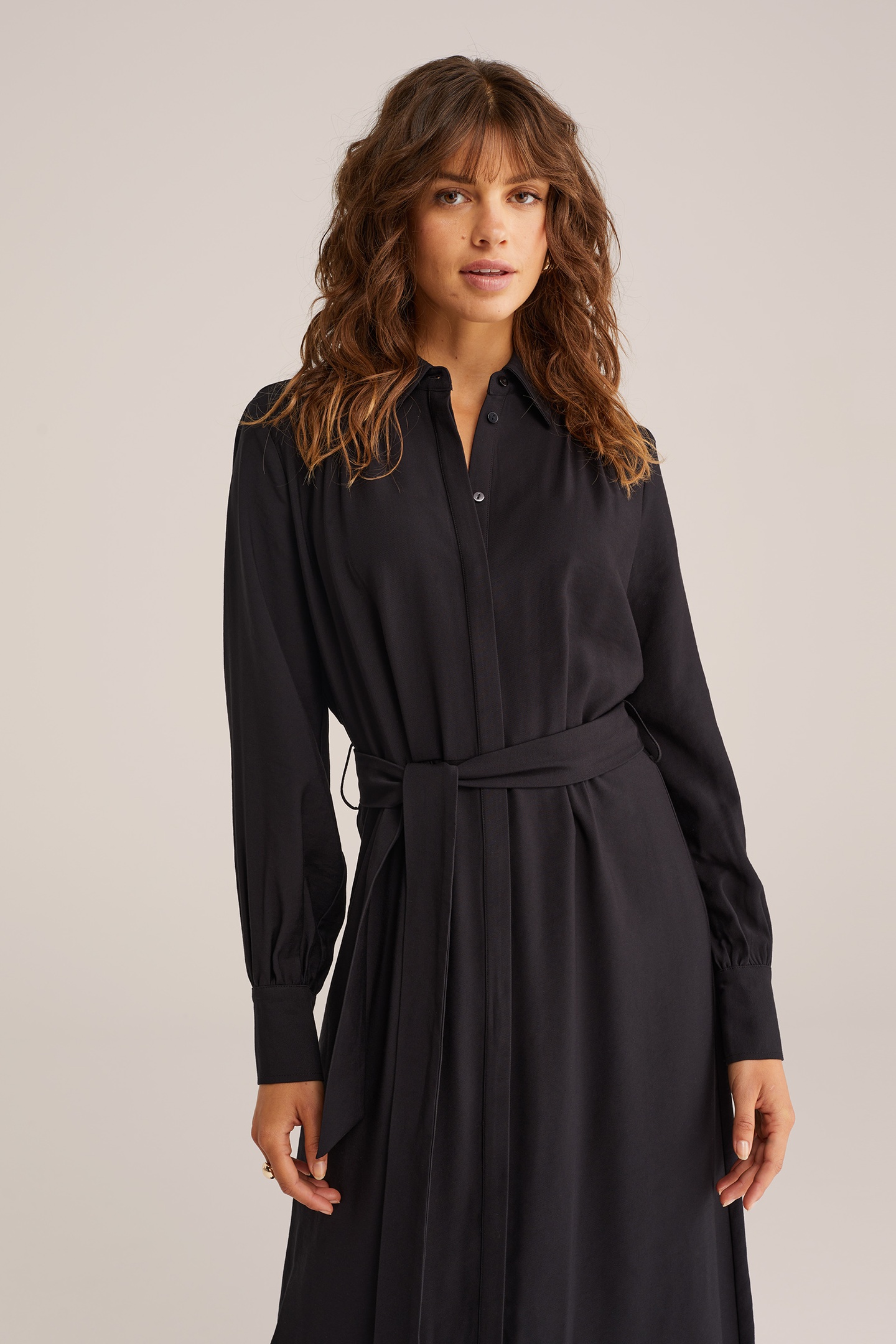 DRESS MID LENGTH BLACK 6