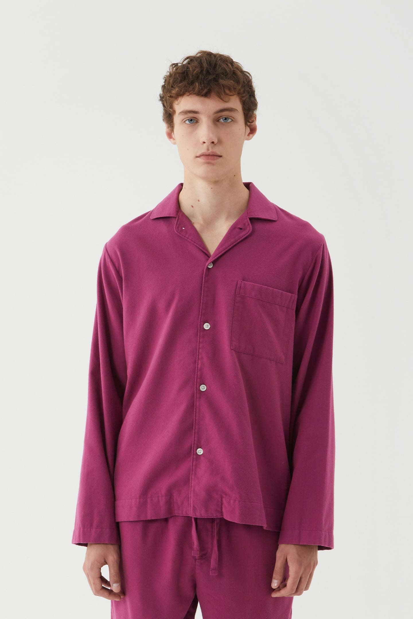 UNISEX FLANNEL, PYJAMAS SHIRT GRAPE 1