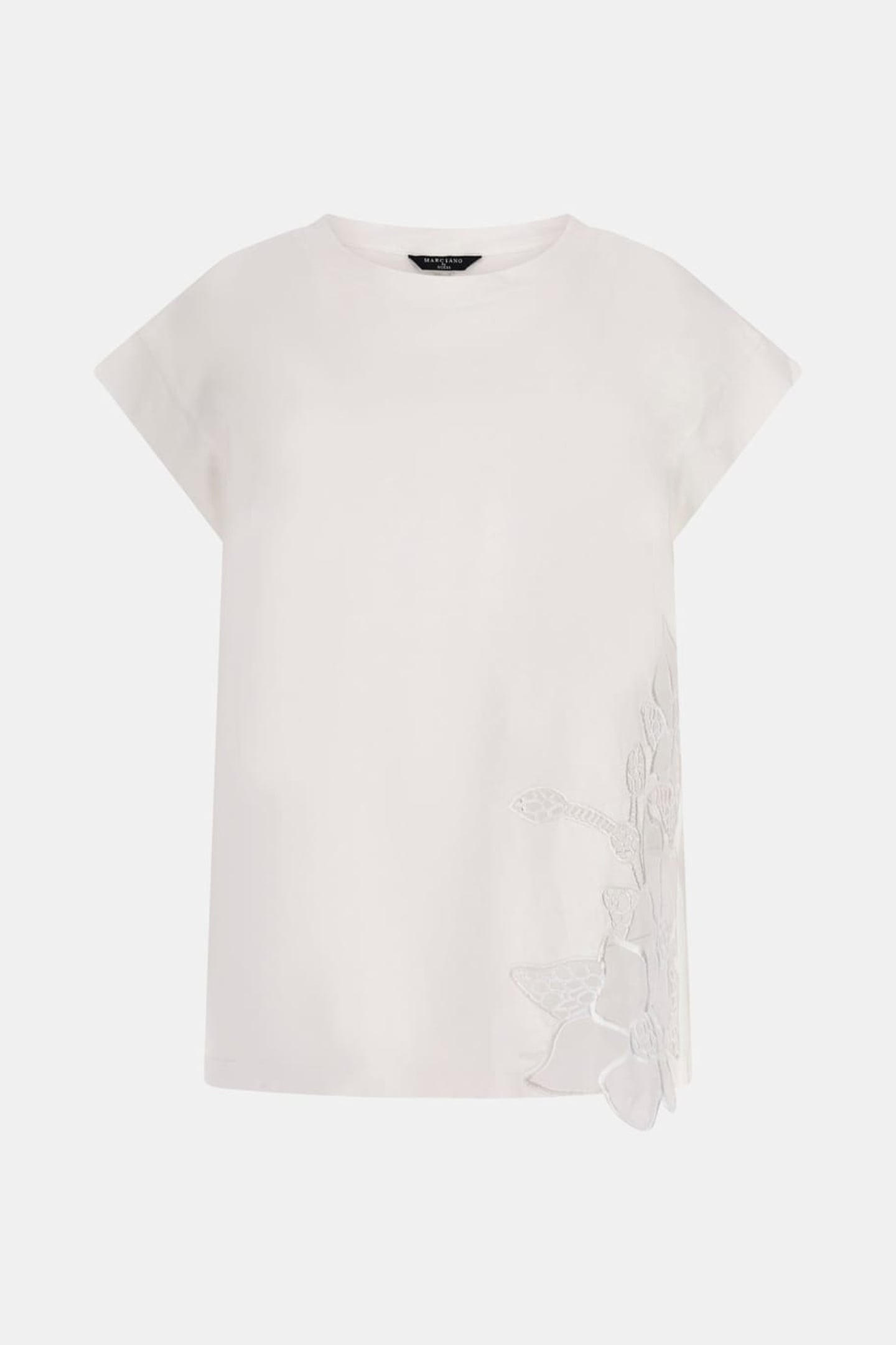 MARCIANO BY GUESS NADJA ROUND NECK TSHIRT TRUE WHITE 2