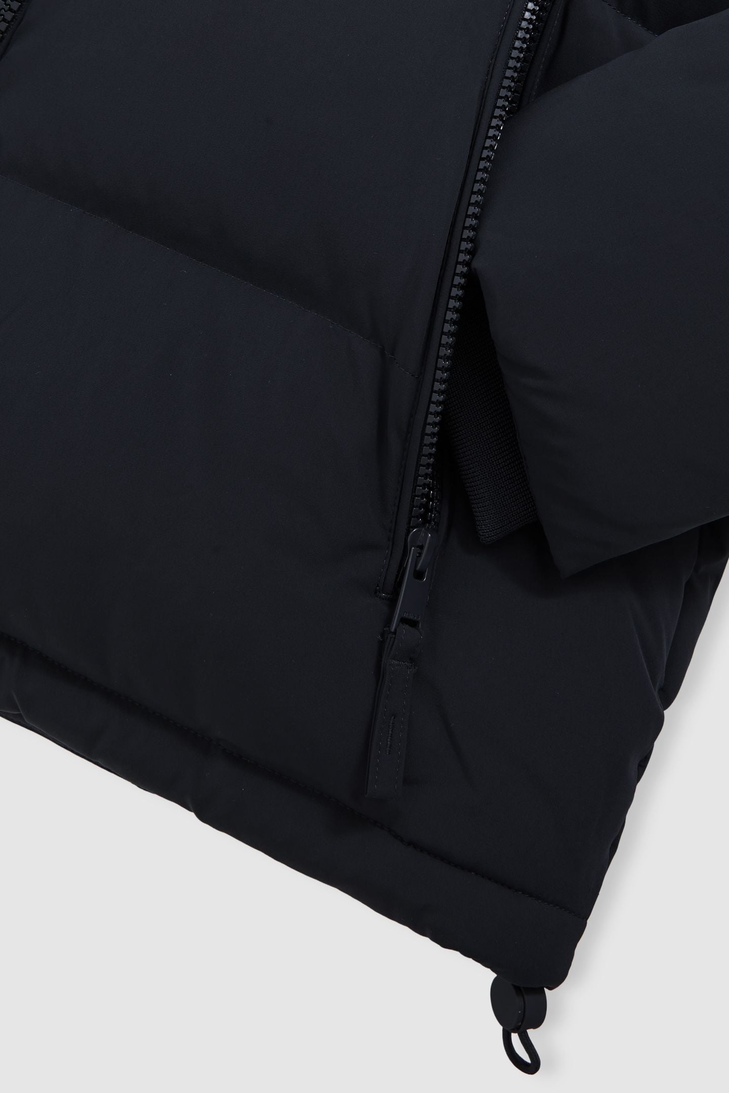 LS QUILTED ZIP THROUGH PUFFER JACKET NAVY 5