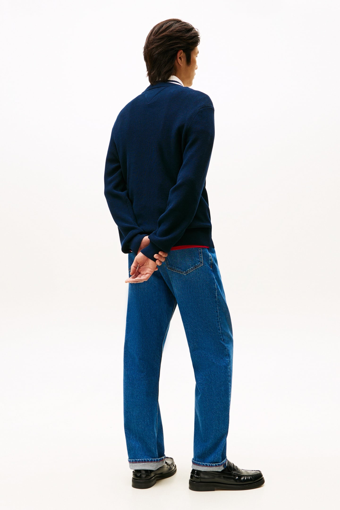 SEASONAL GRAPHIC COTTON SWEATER DARK NIGHT NAVY 4