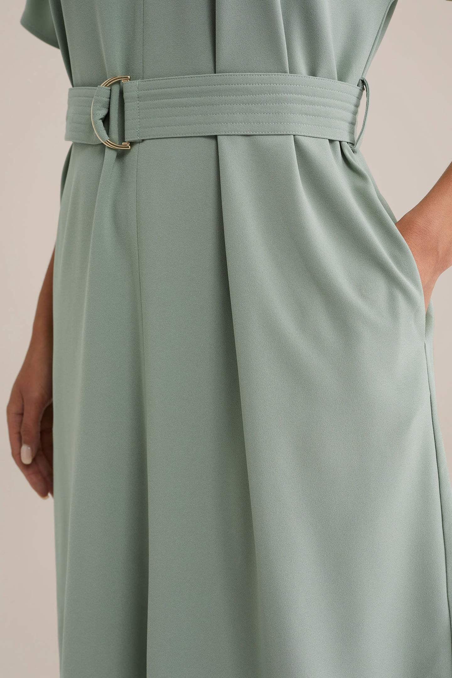 DRESS MID LENGTH LIGHT GREEN 5