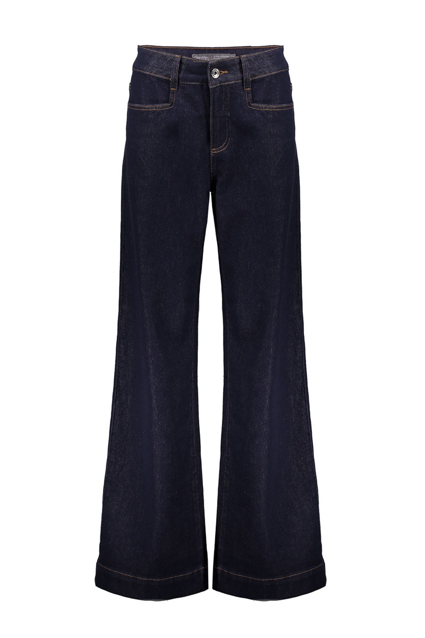 JEANS FLAIR DARK BLUE DENIM STONEWASH 1
