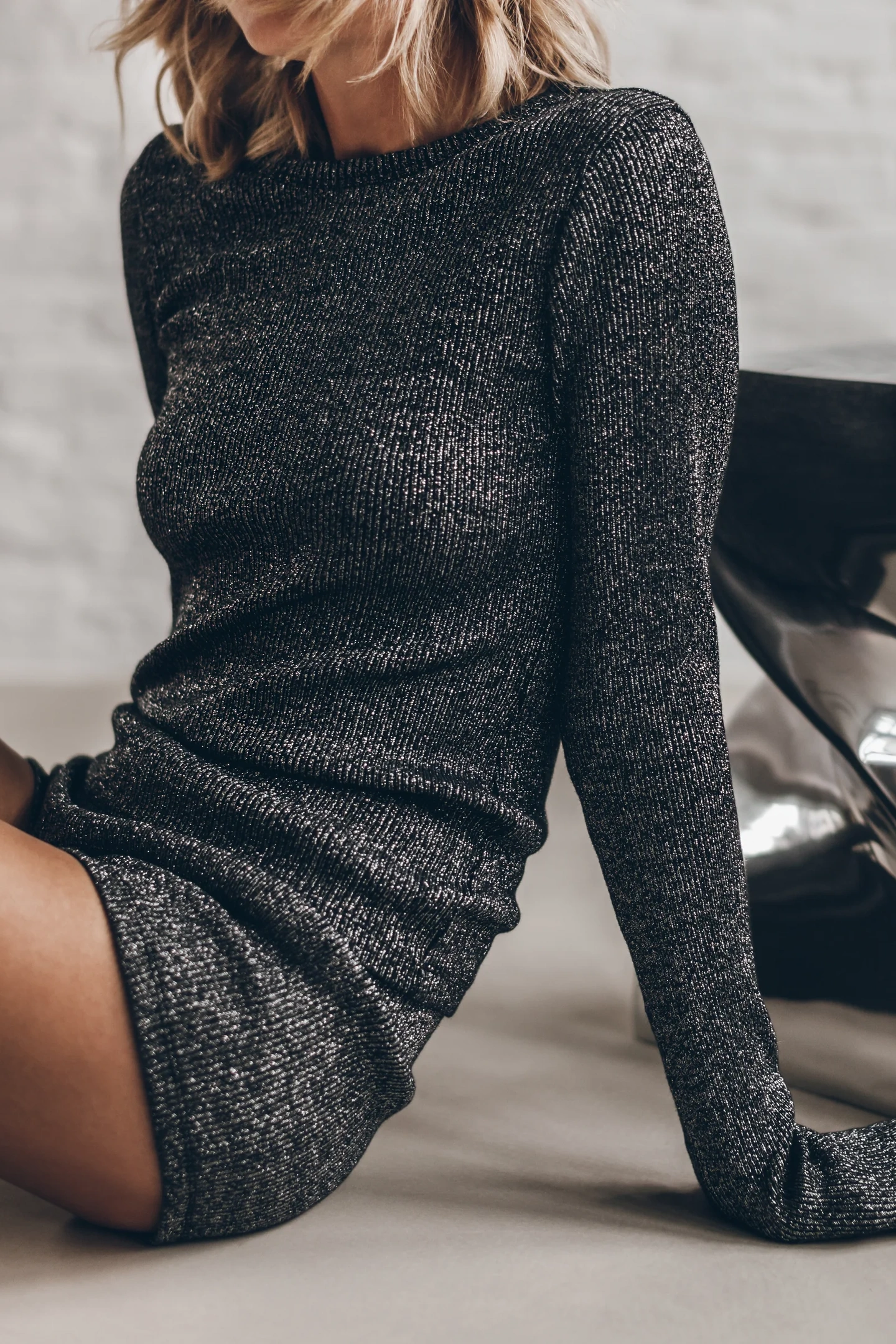 THE DARK GLITTER RIBBED LONGSLEEVE 2