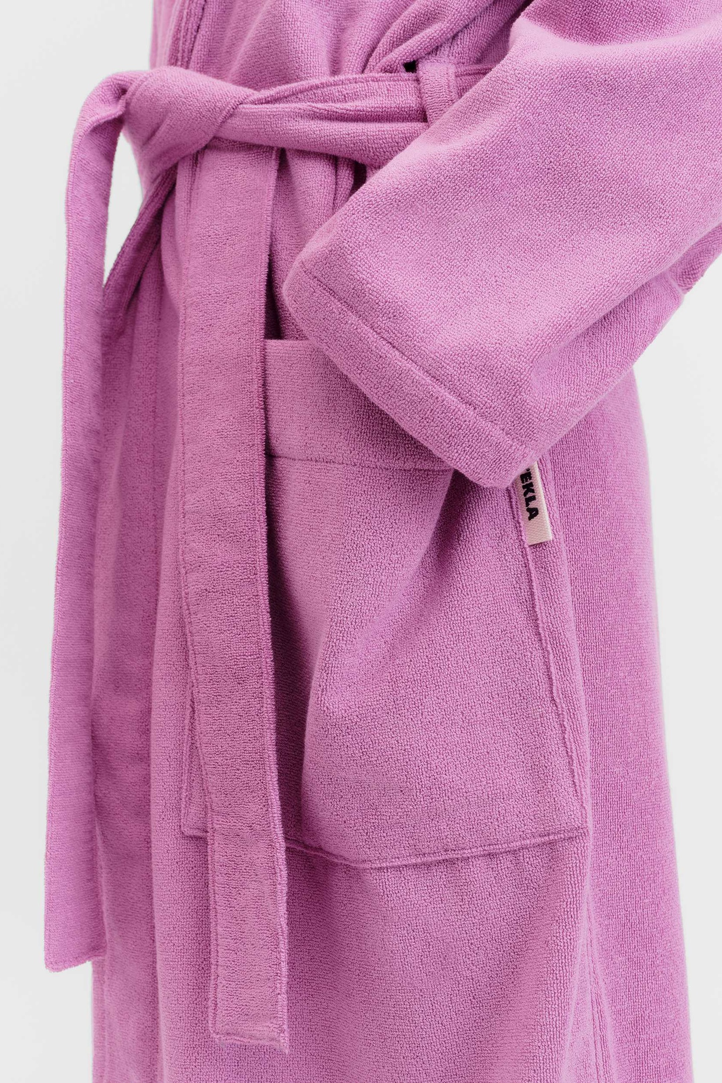 UNISEX HOODED BATHROBE MAGENTA 8