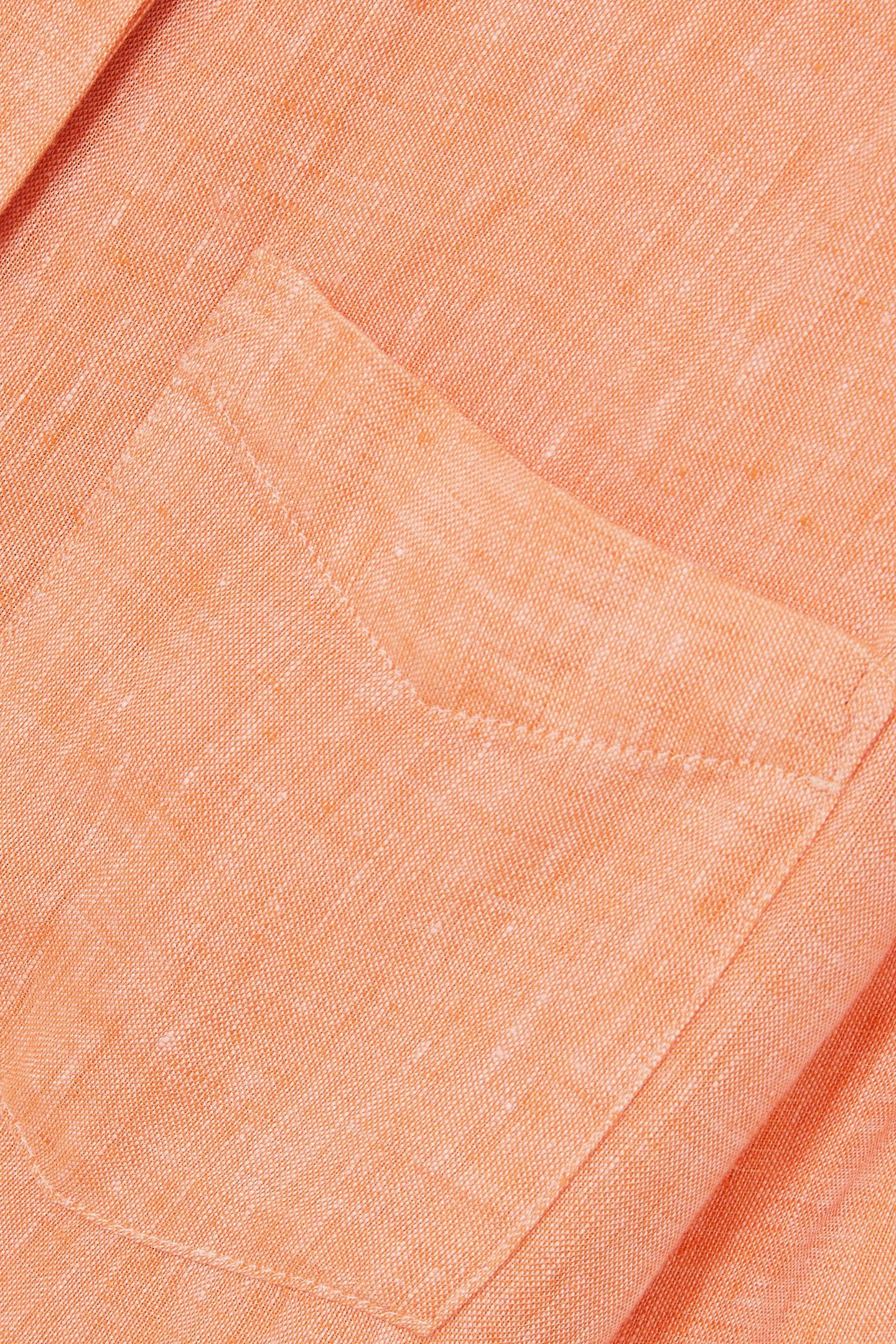 LINEN SHIRT ORANGE 5