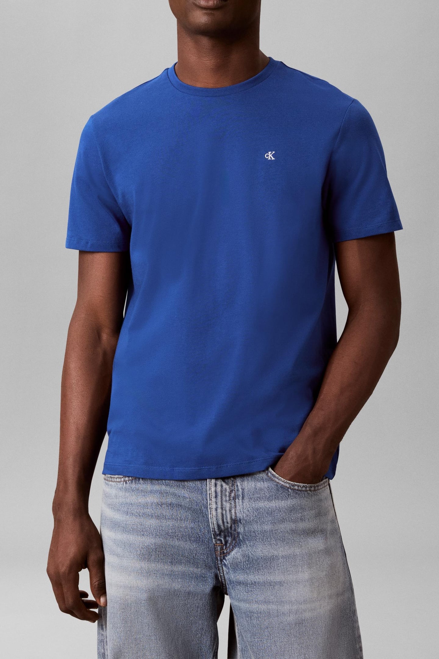 SS CLASSIC MONOGRAM TEE CHASE BLUE 2
