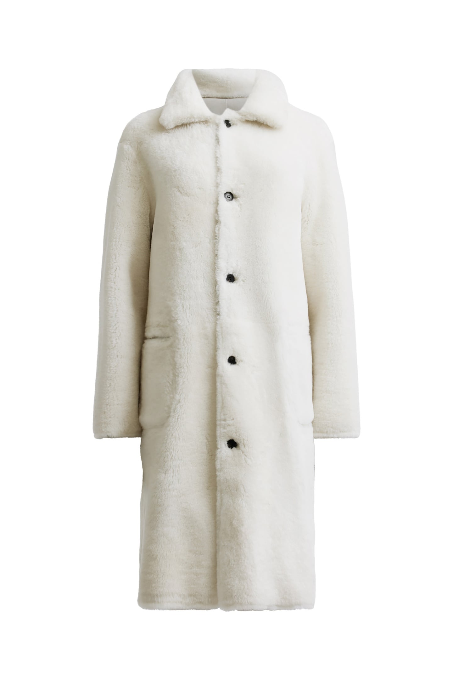 SERRA SHEARLING COAT SNOW WHITE 6