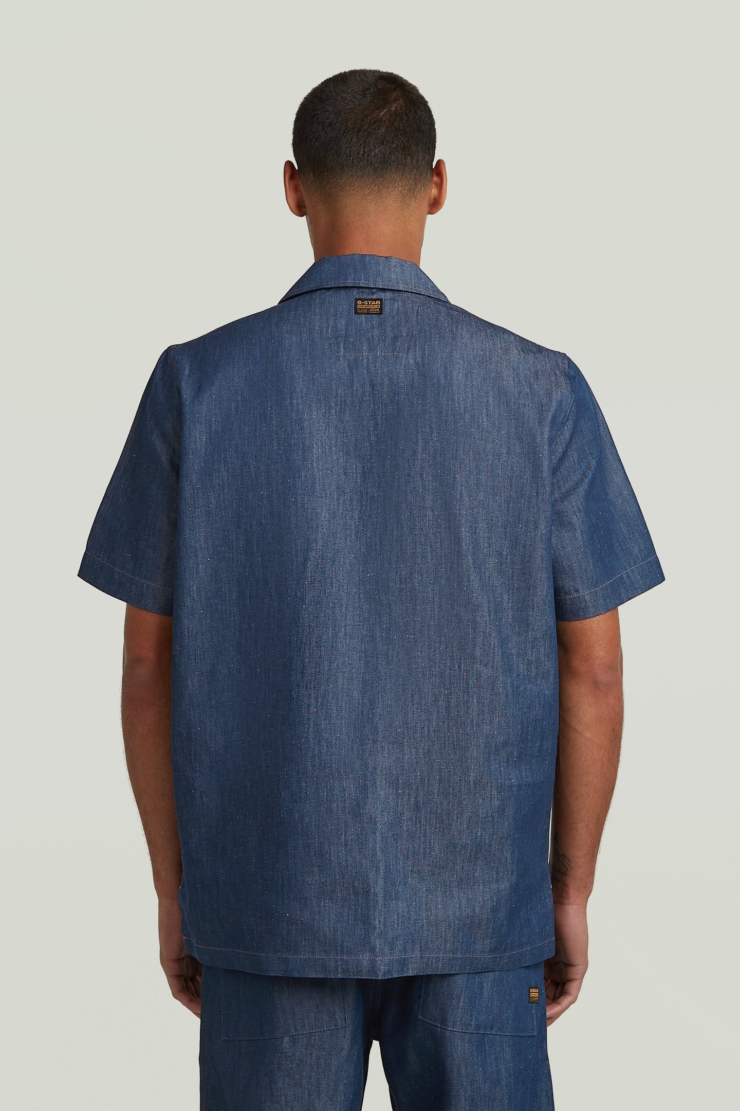 WORKWEAR RESORT REGULAR SHIRT S\S RAW DENIM 3