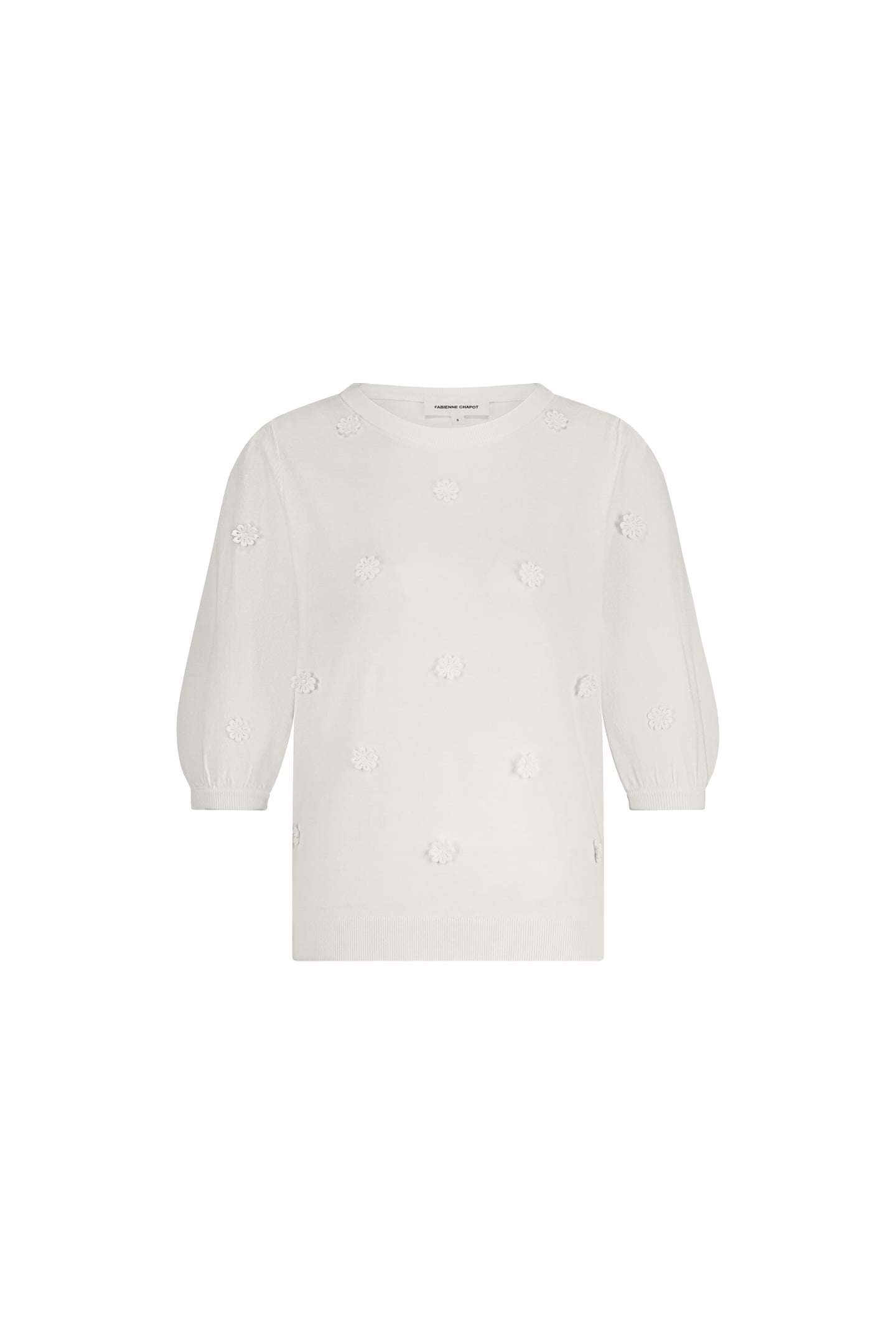 HILLY PATCH PULLOVER CREAM WHITE 1