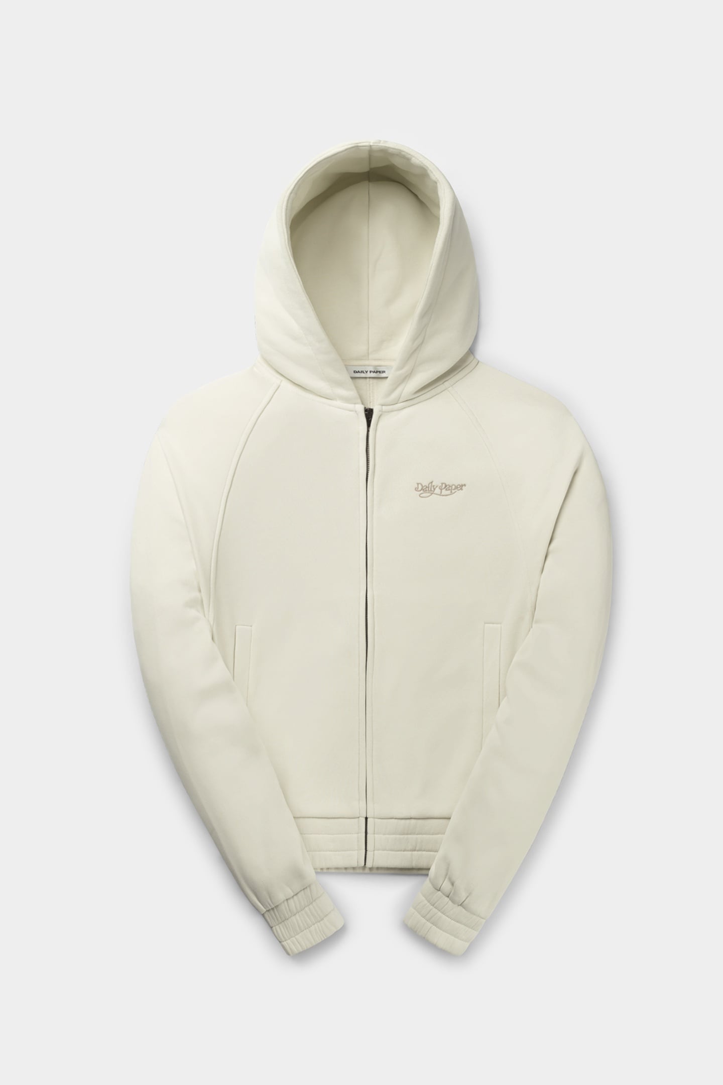 NJERI OVERSIZED ZIPPER HOODIE FROST WHITE 3