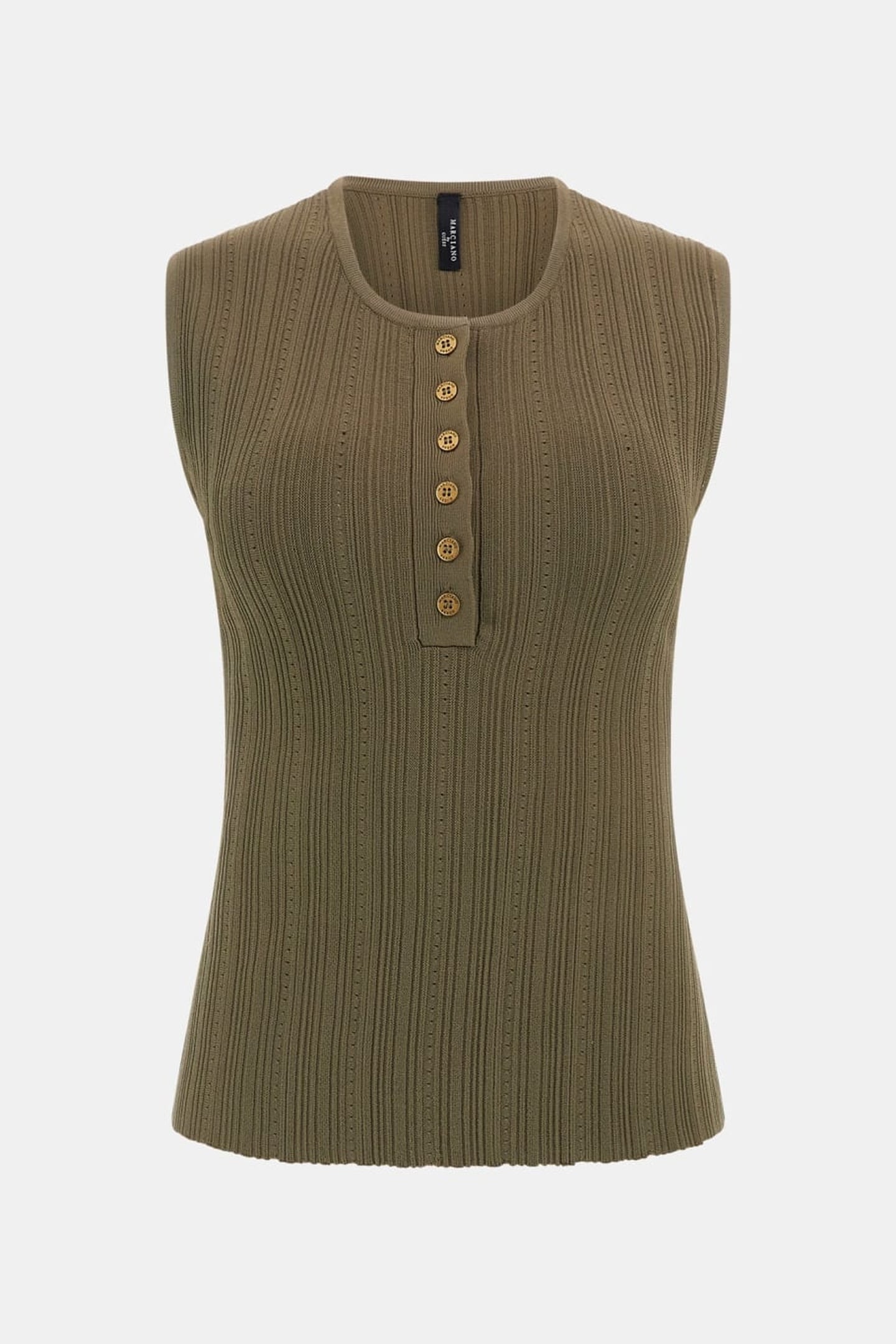 MARCIANO BY GUESS GIADA SLV SWEATER TOP ARMY OLIVE 5