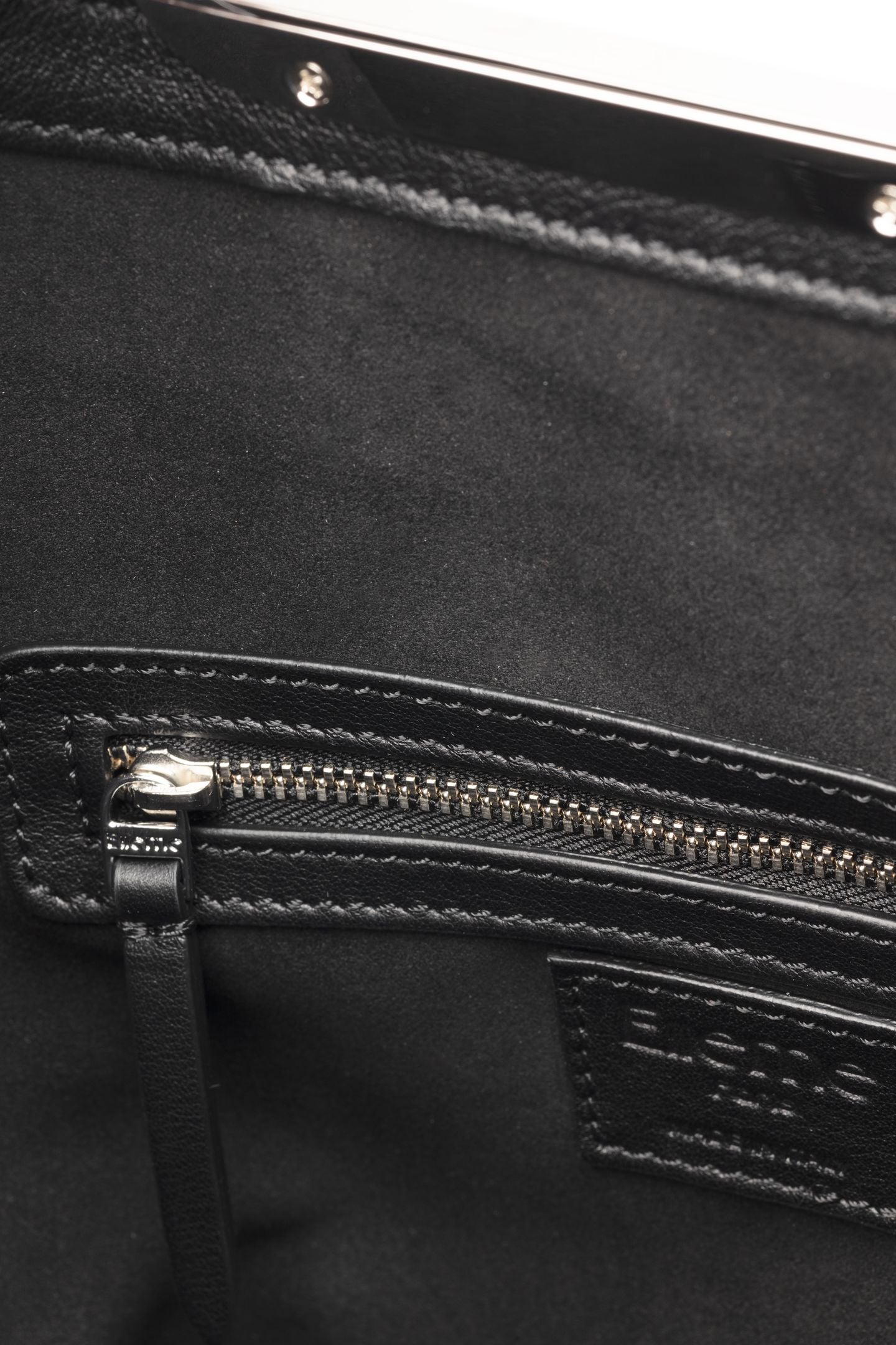 GEMINI PEBBLED LEATHER BLACK-SILVER 4