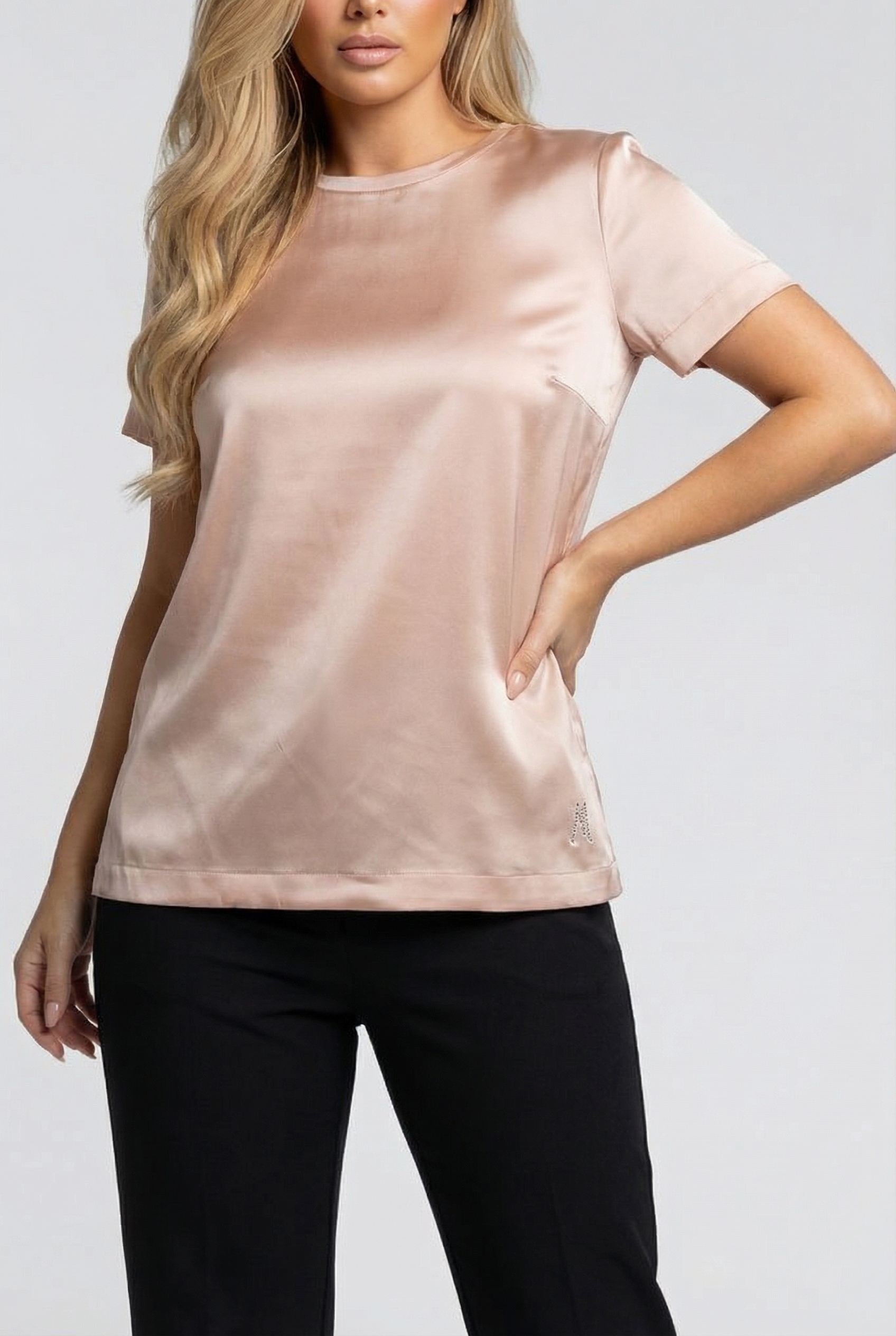 MARCIANO BY GUESS DENISE SS TOP BLUSH BREEZE 1