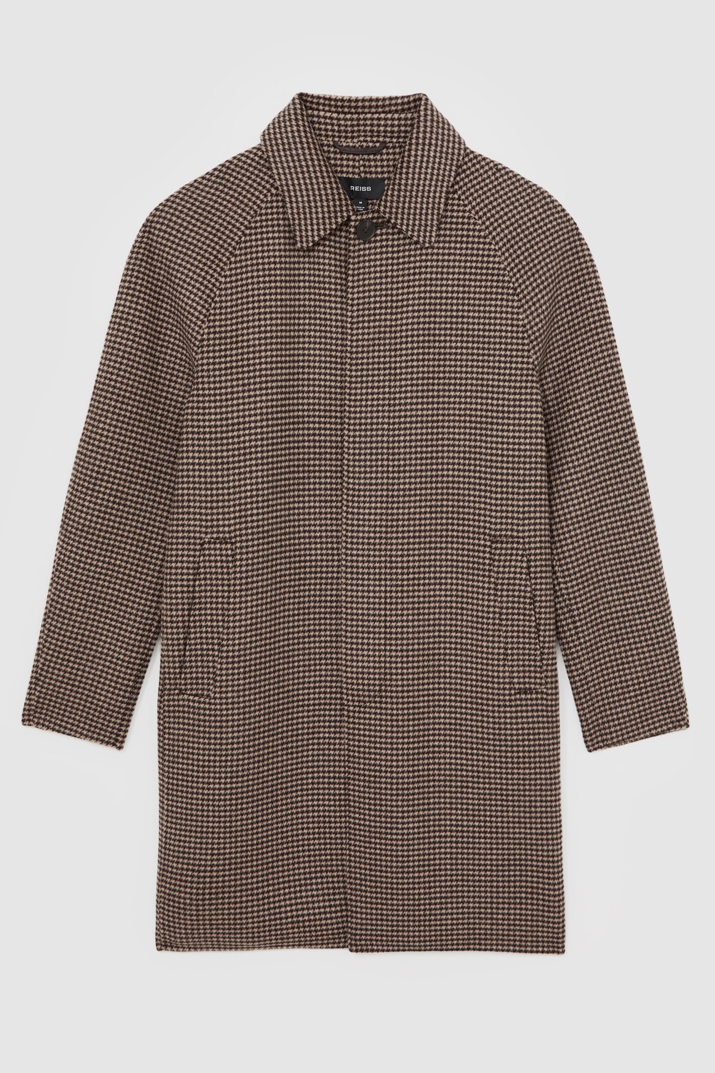 SB DOGTOOTH CHECK OVERCOAT BROWN 6