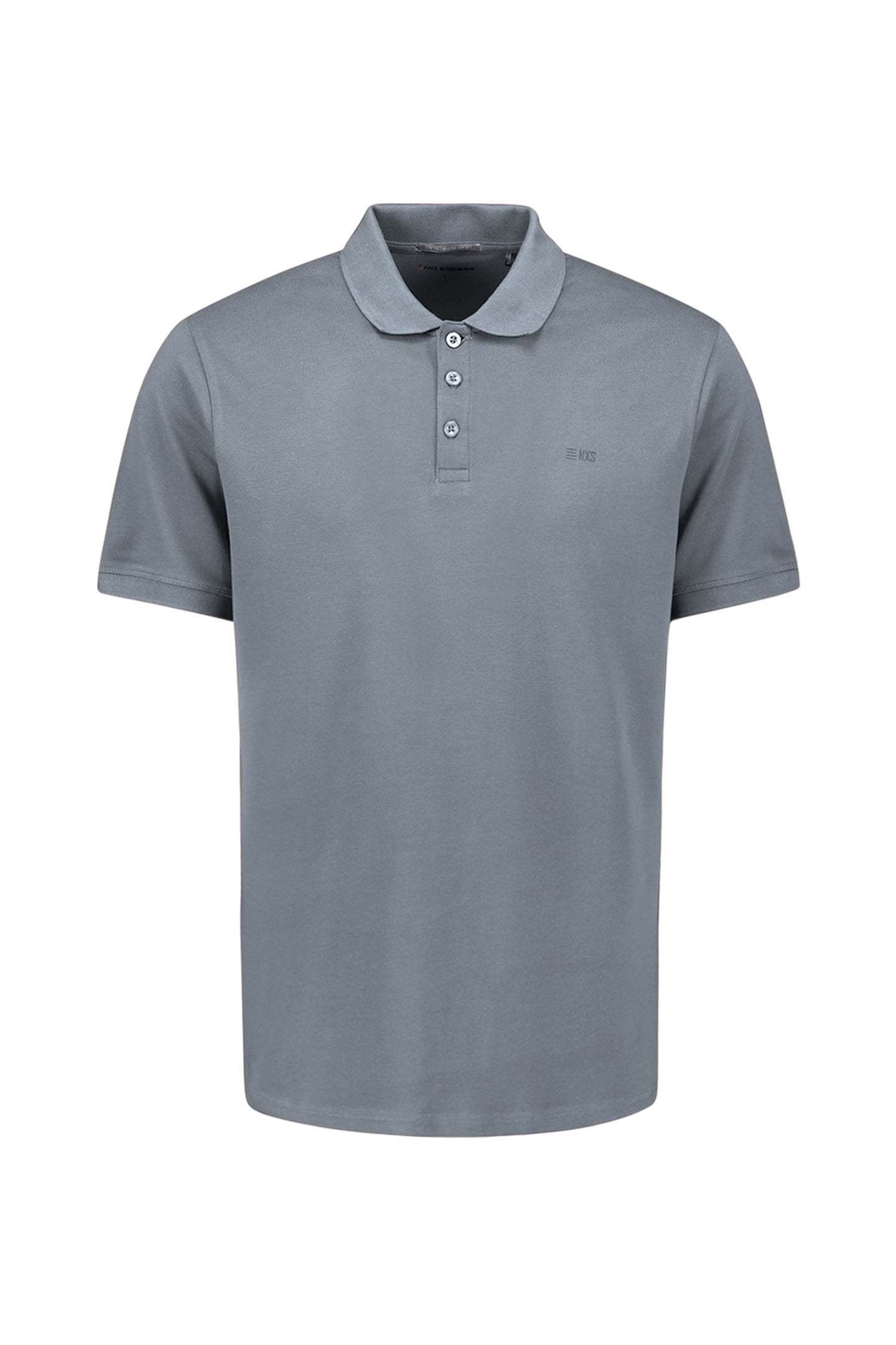 POLO PIQUE SOLID STRETCH WASHED BLUE 6