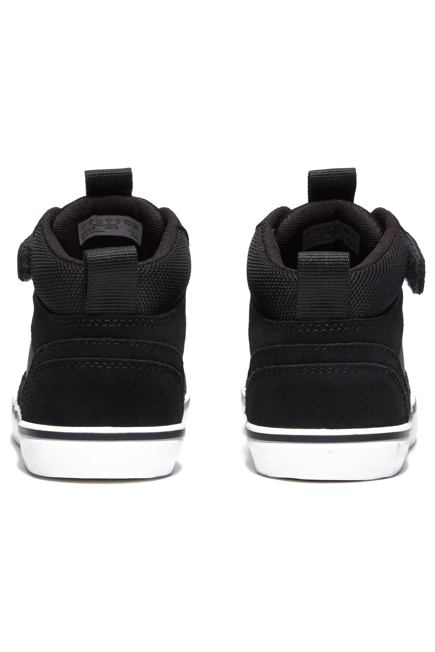 STONE JUMP MID HOOK & LOOP SNEAKER BLACK SUEDE 6