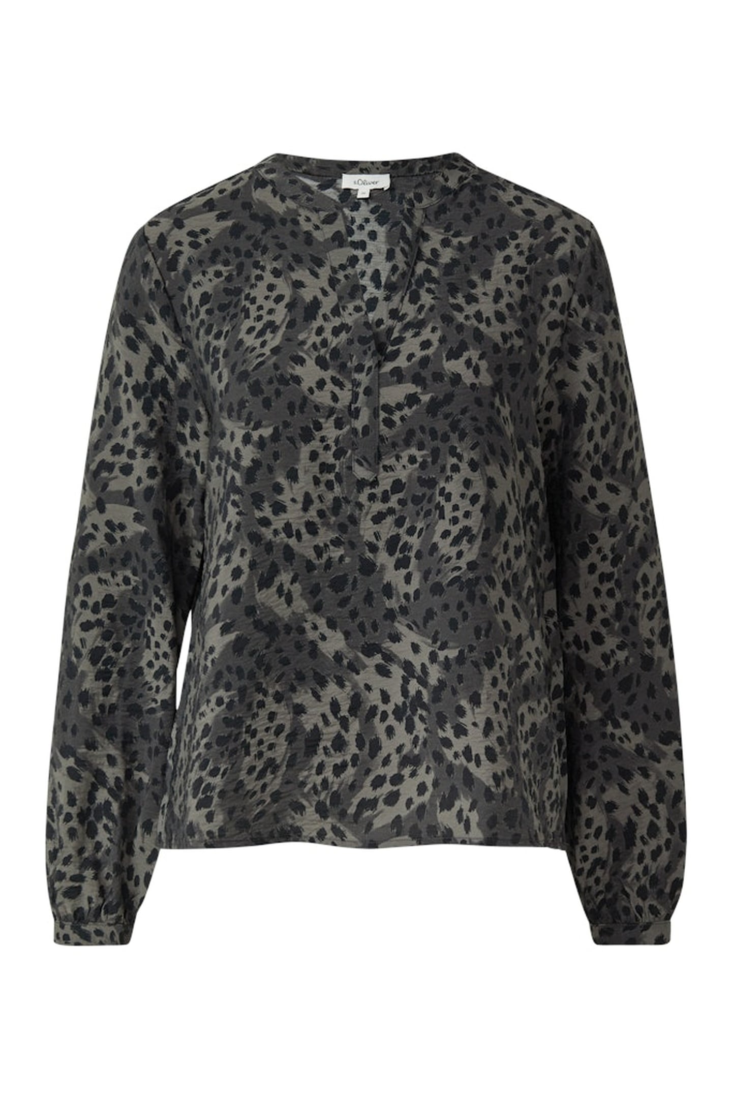 S.OLIVER BLOUSES GREY/BLACK 4