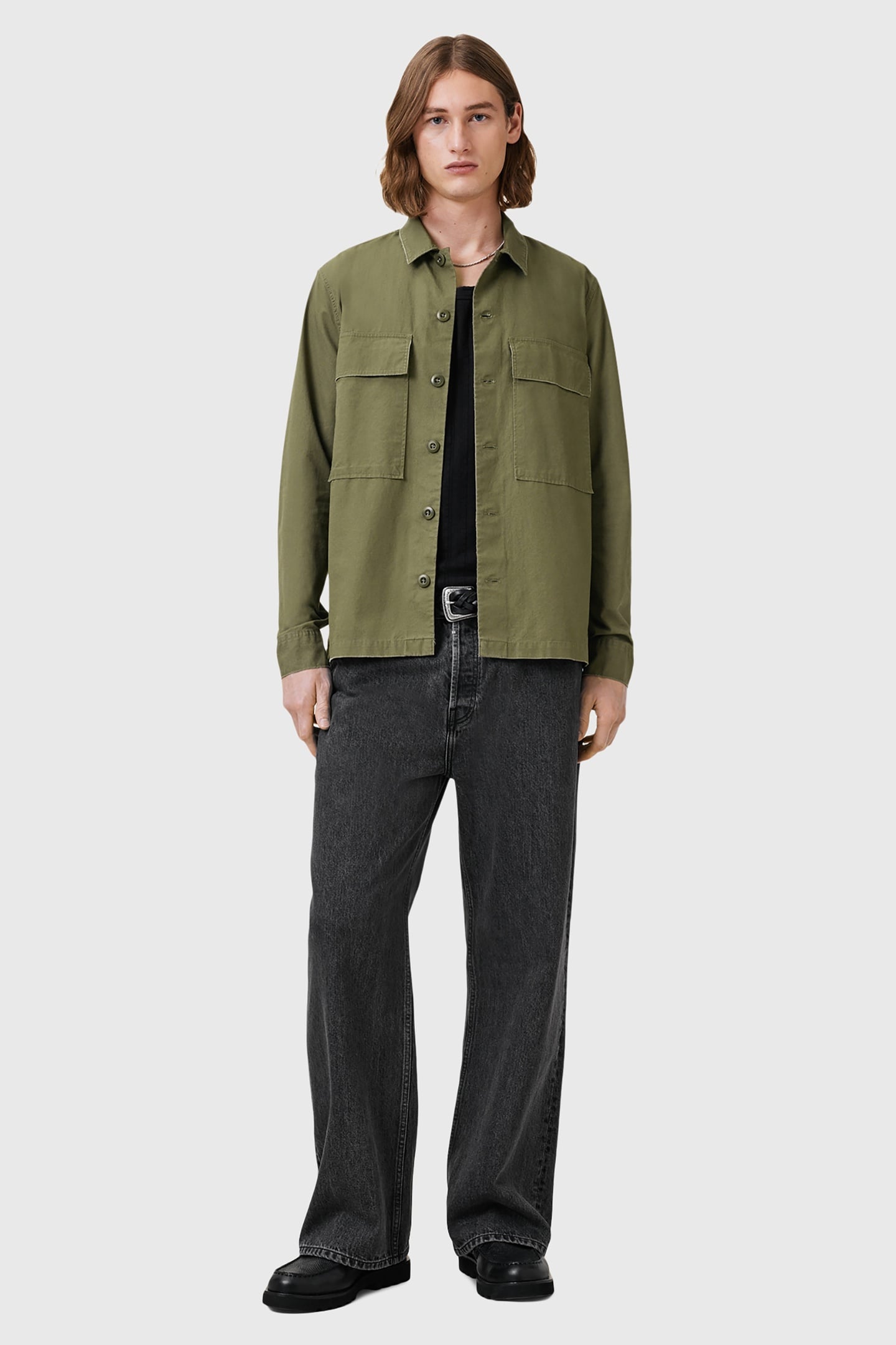 SERVICE LS SHIRT PASTORAL GREEN 1